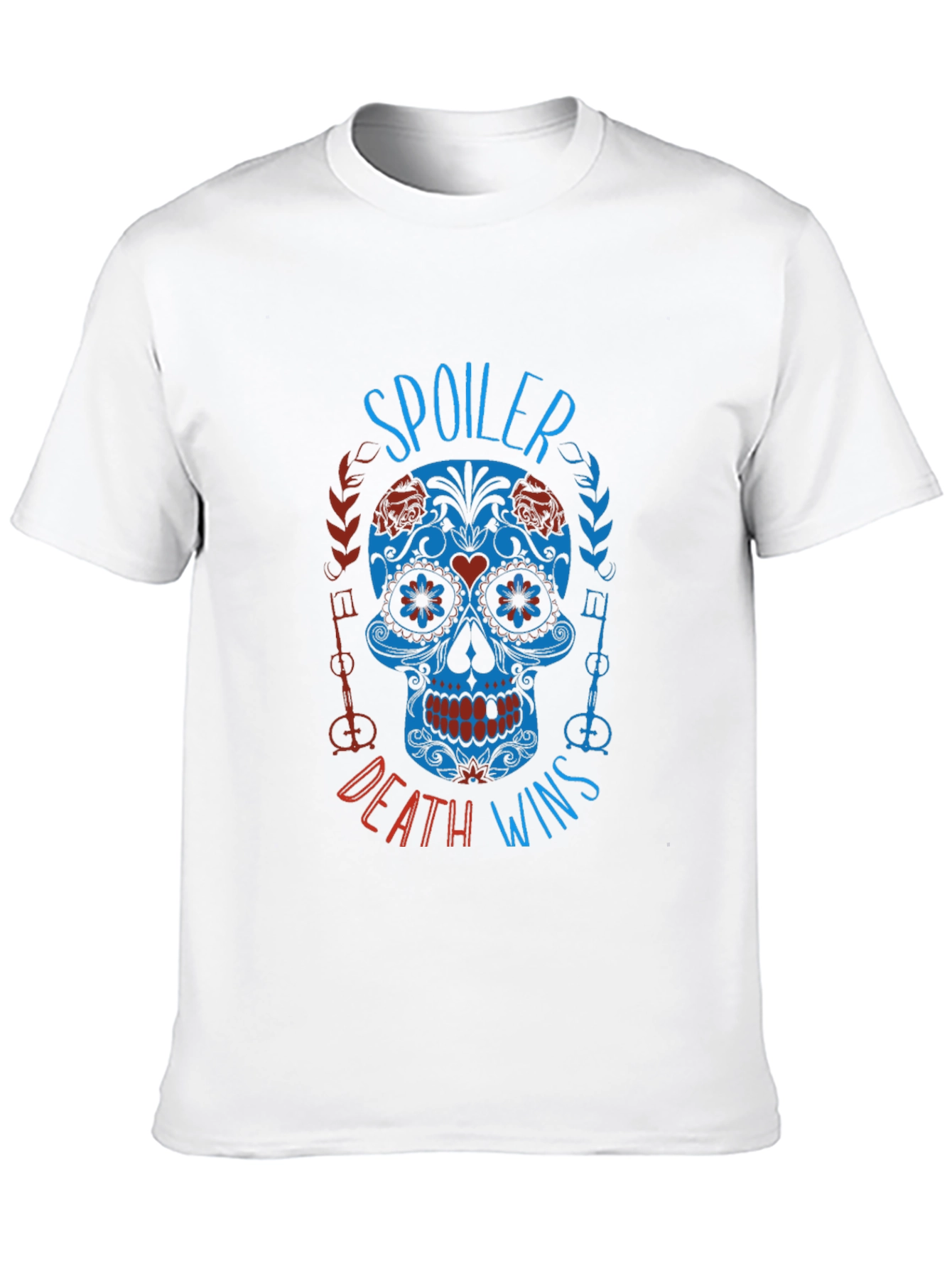Spoiler Death Wins Skull T-Shirt