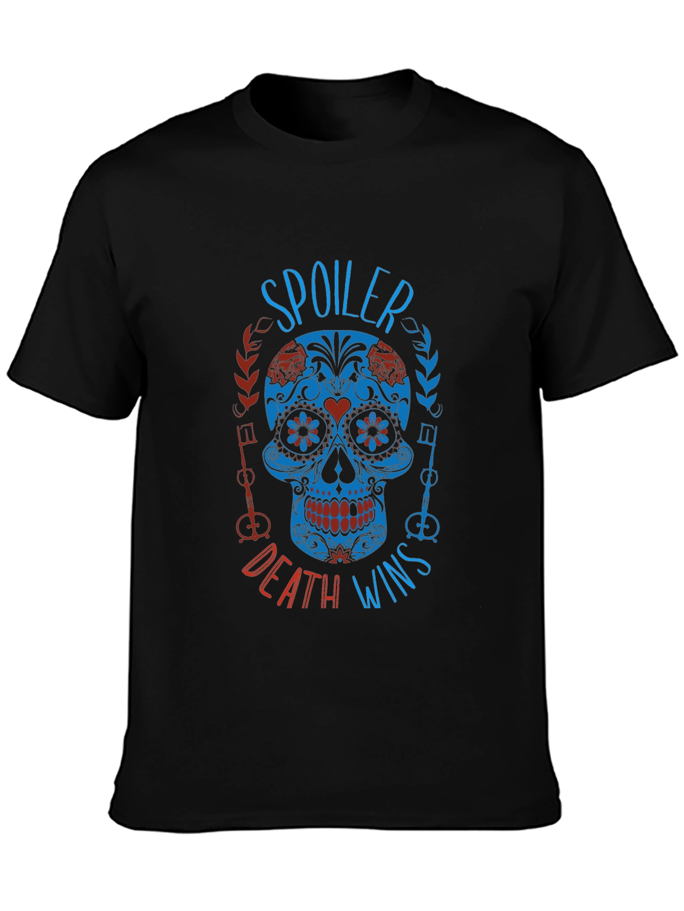Spoiler Death Wins Skull T-Shirt