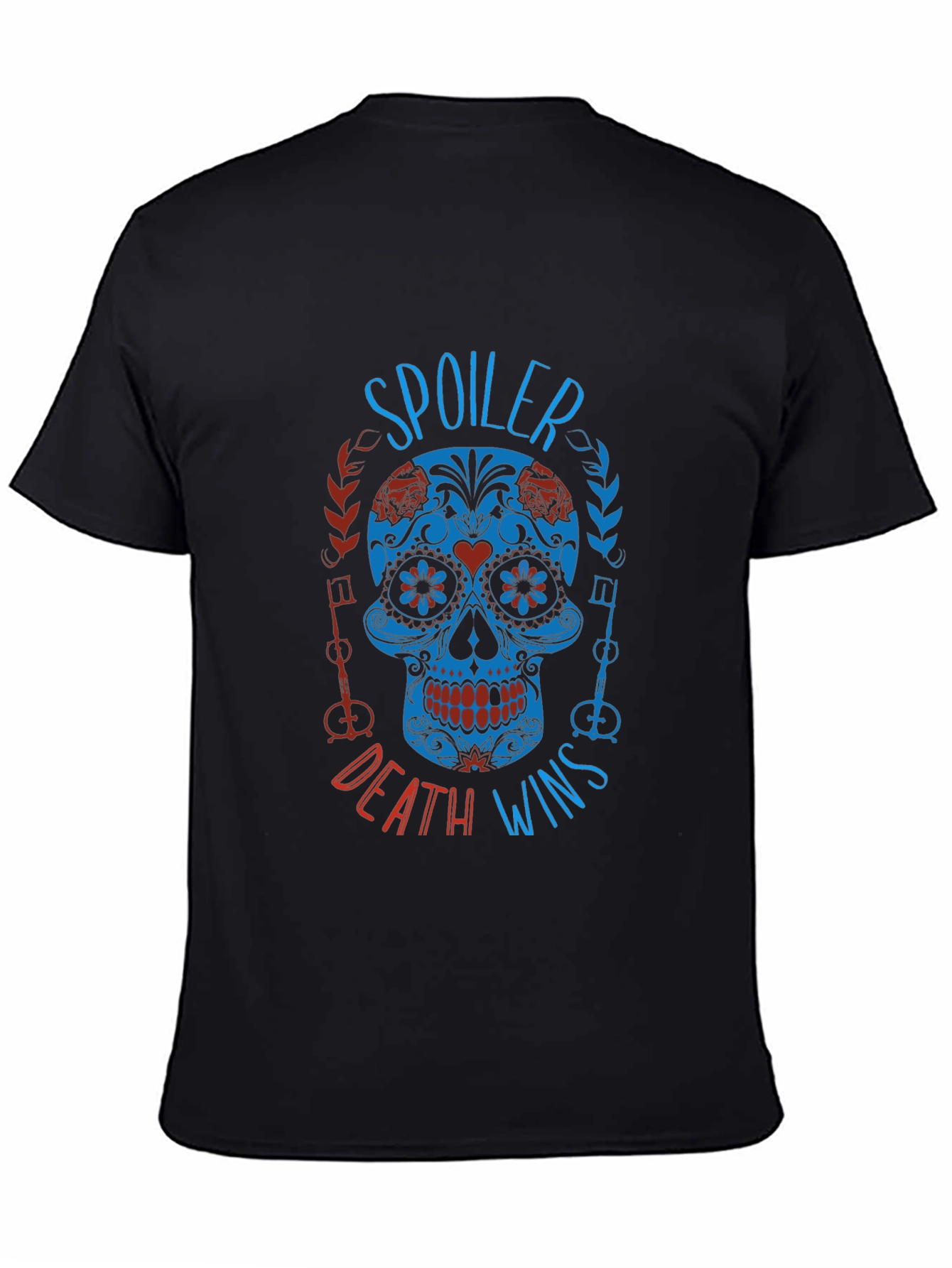 Spoiler Death Wins Skull T-Shirt
