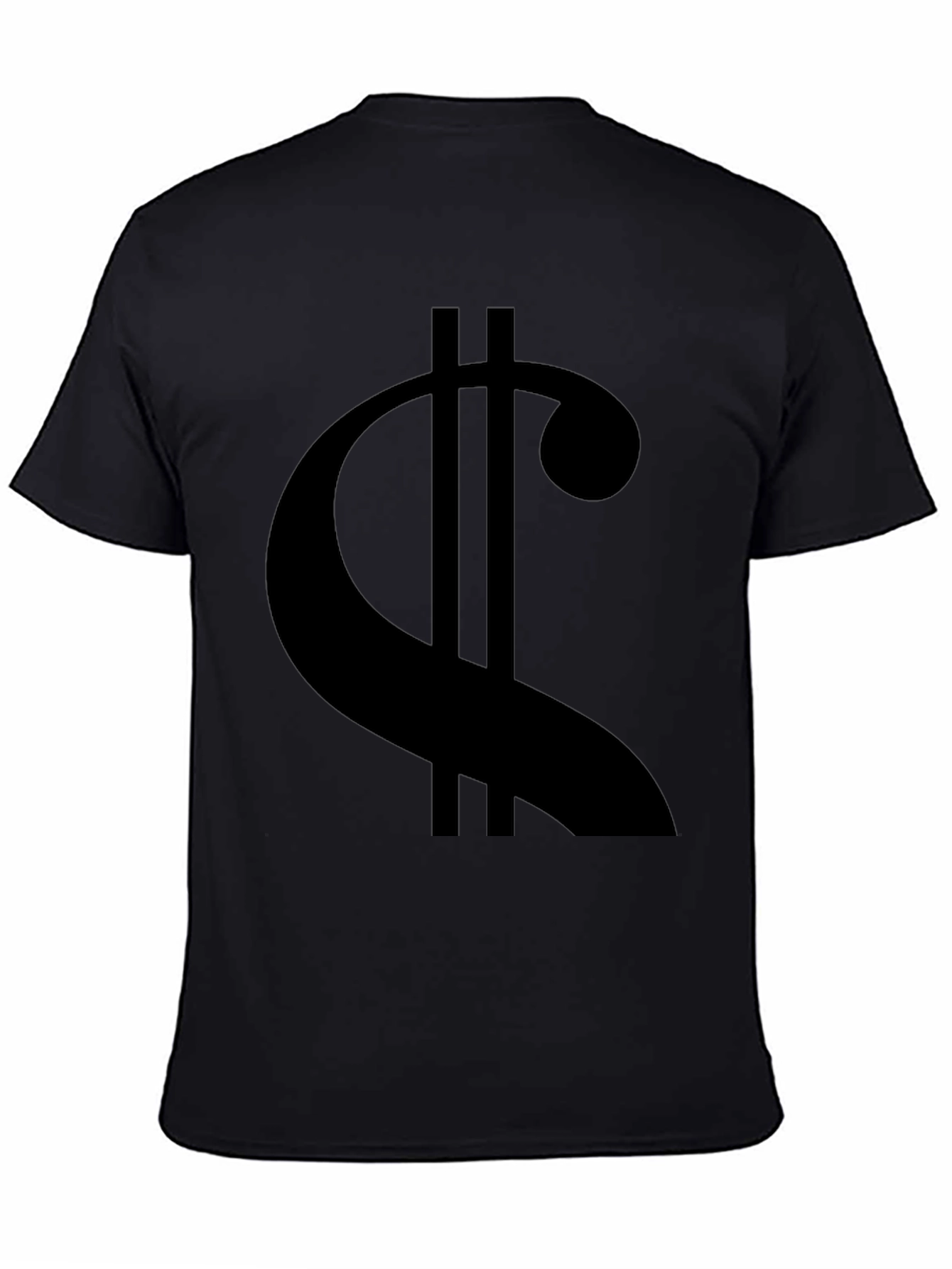 Mens Black Graphic T-Shirt - Music Symbol