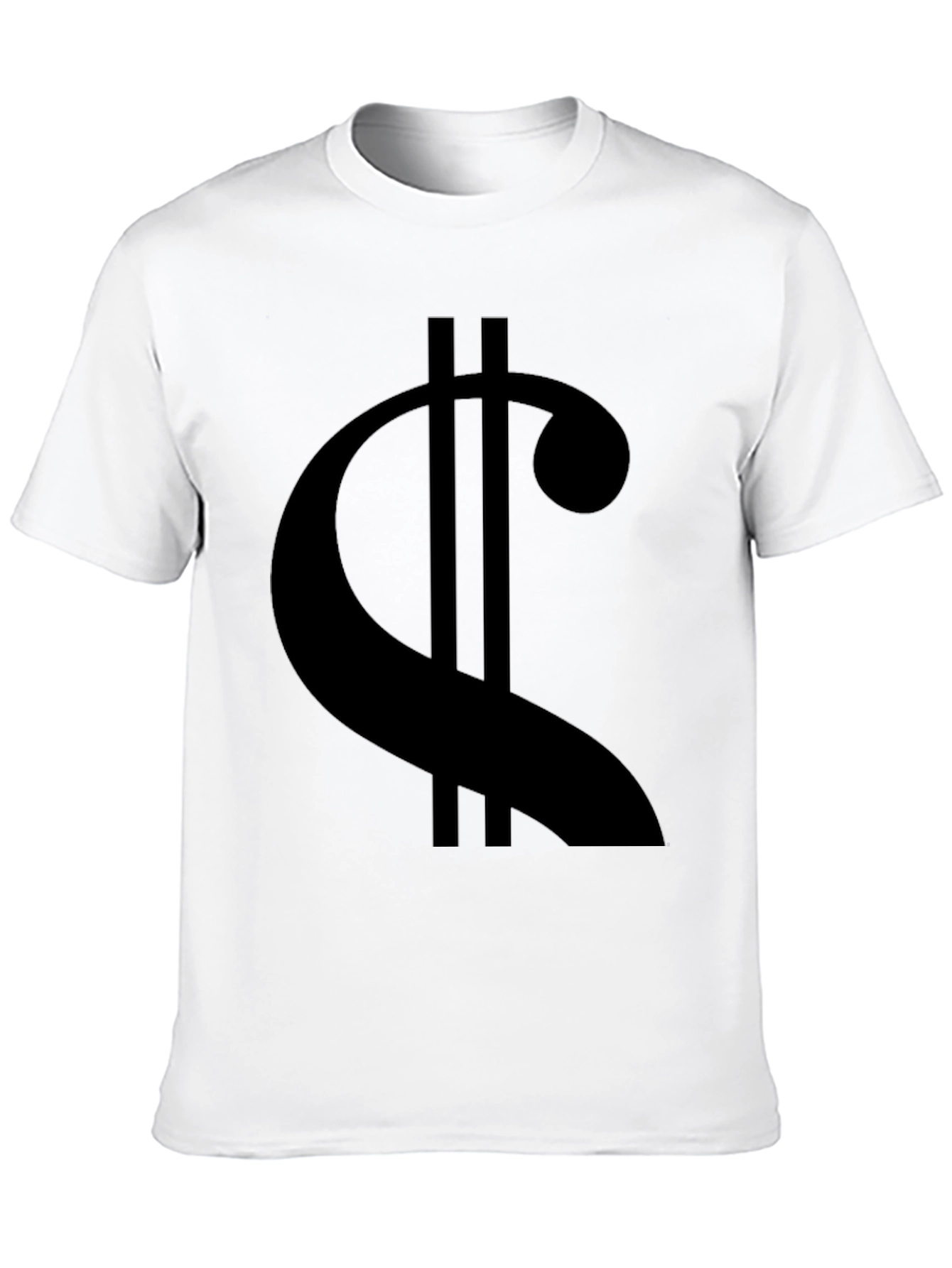 Mens Black Graphic T-Shirt - Music Symbol