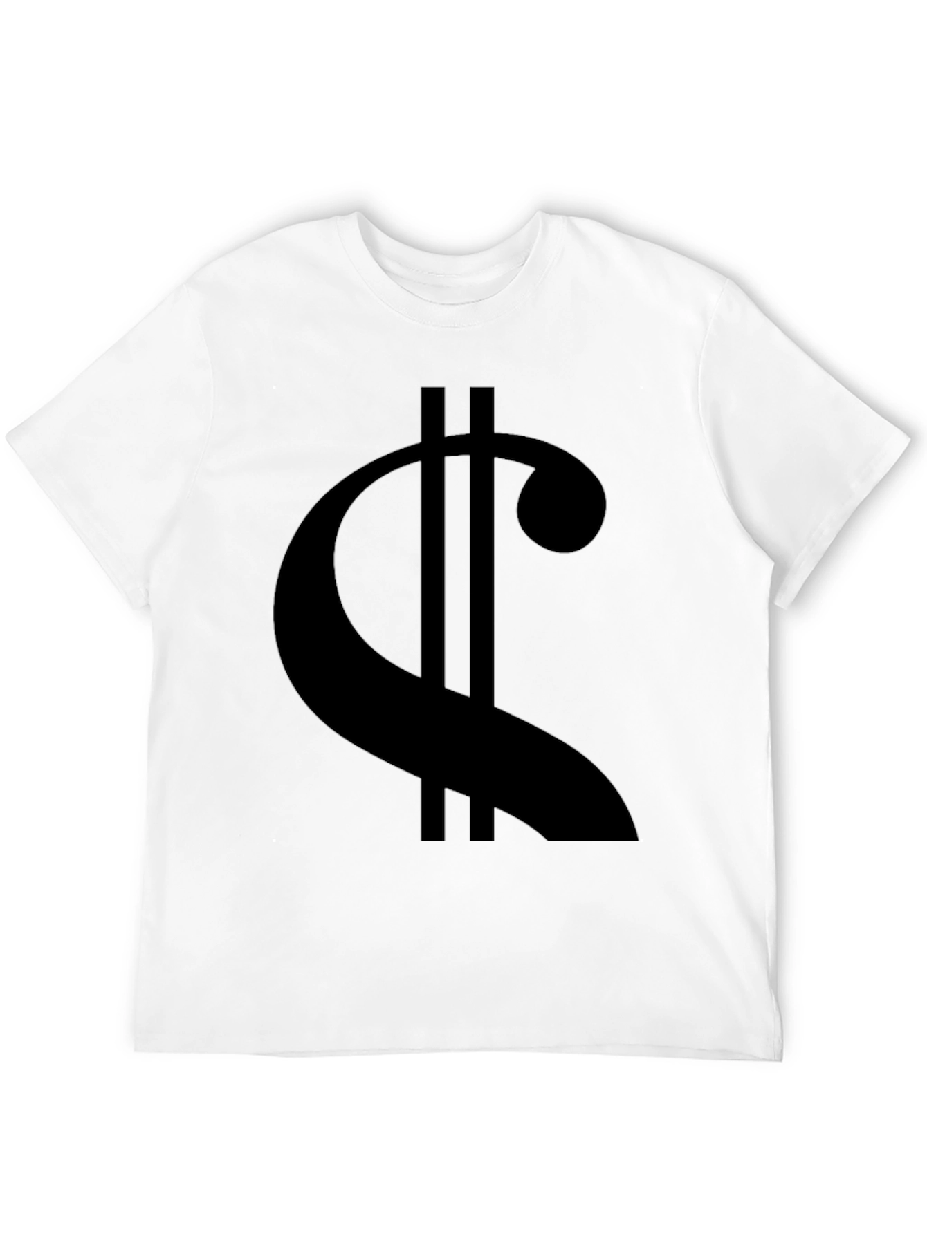 Mens Black Graphic T-Shirt - Music Symbol