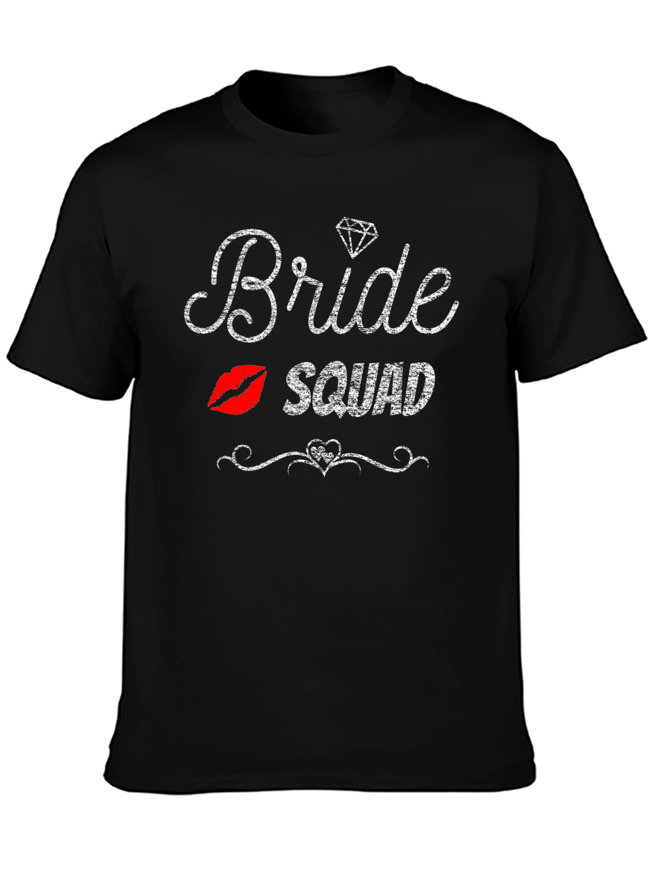 Bride Squad Graphic Tee - Black