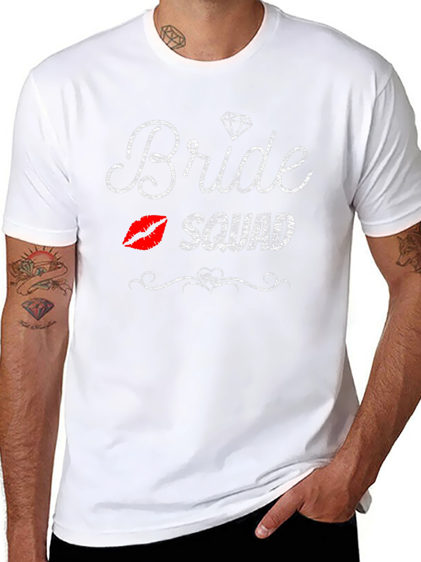 Bride Squad Graphic Tee - Black