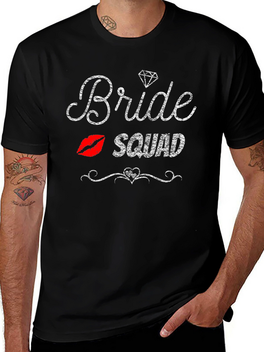 Bride Squad Graphic Tee - Black