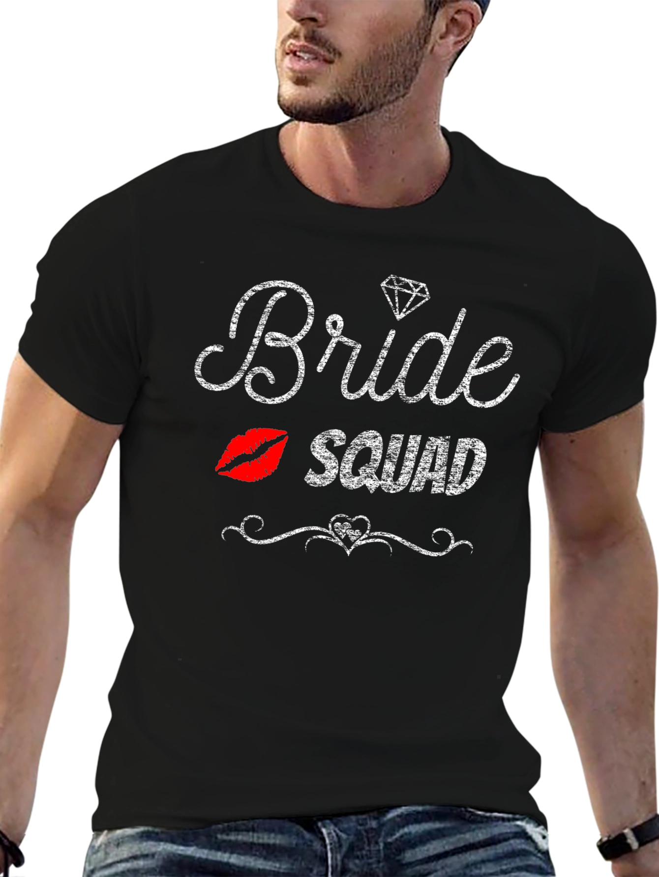 Bride Squad Graphic Tee - Black