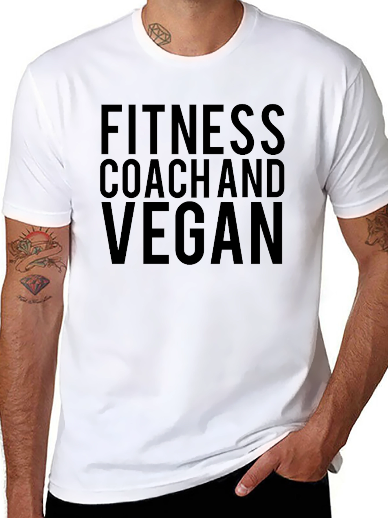 Fitness Coach and Vegan T-Shirt