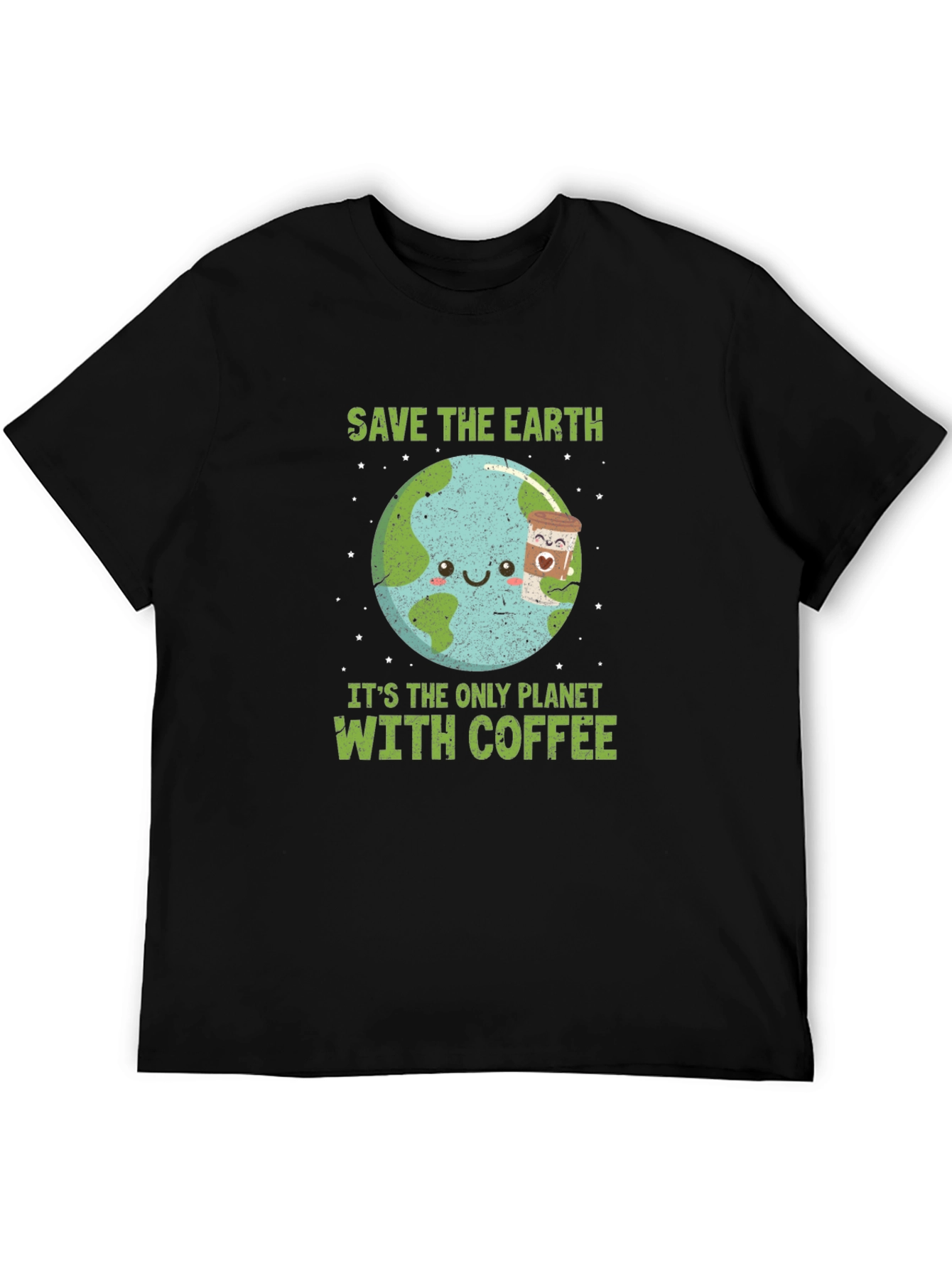 Save Earth Coffee Planet Graphic Tee