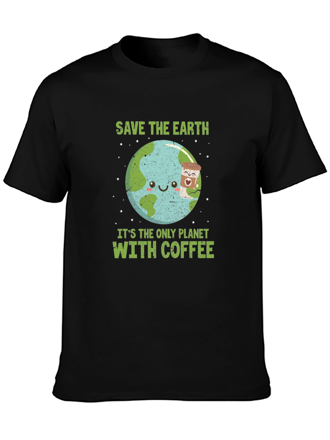Save Earth Coffee Planet Graphic Tee