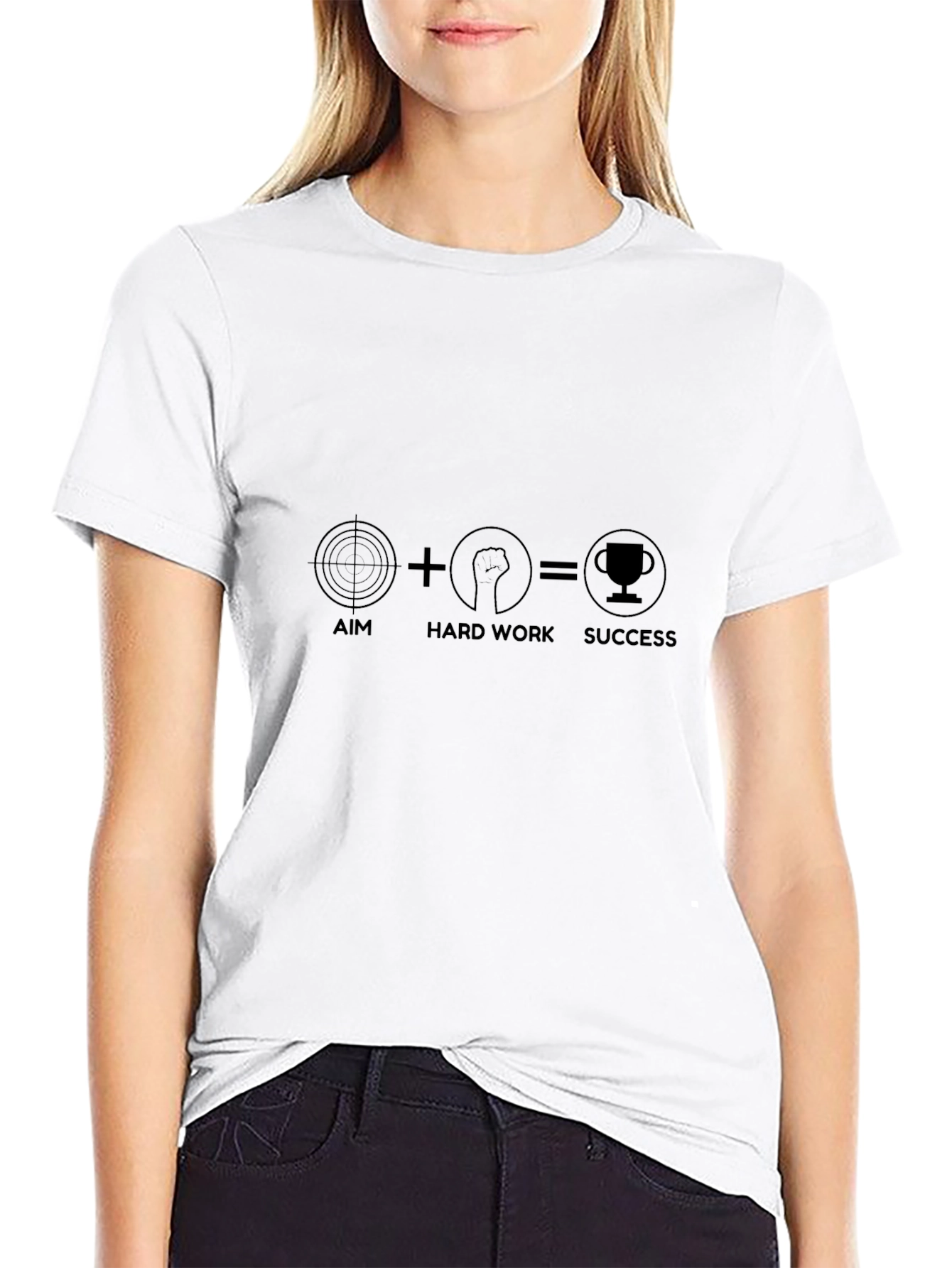 Aim + Hard Work = Success Graphic Tee