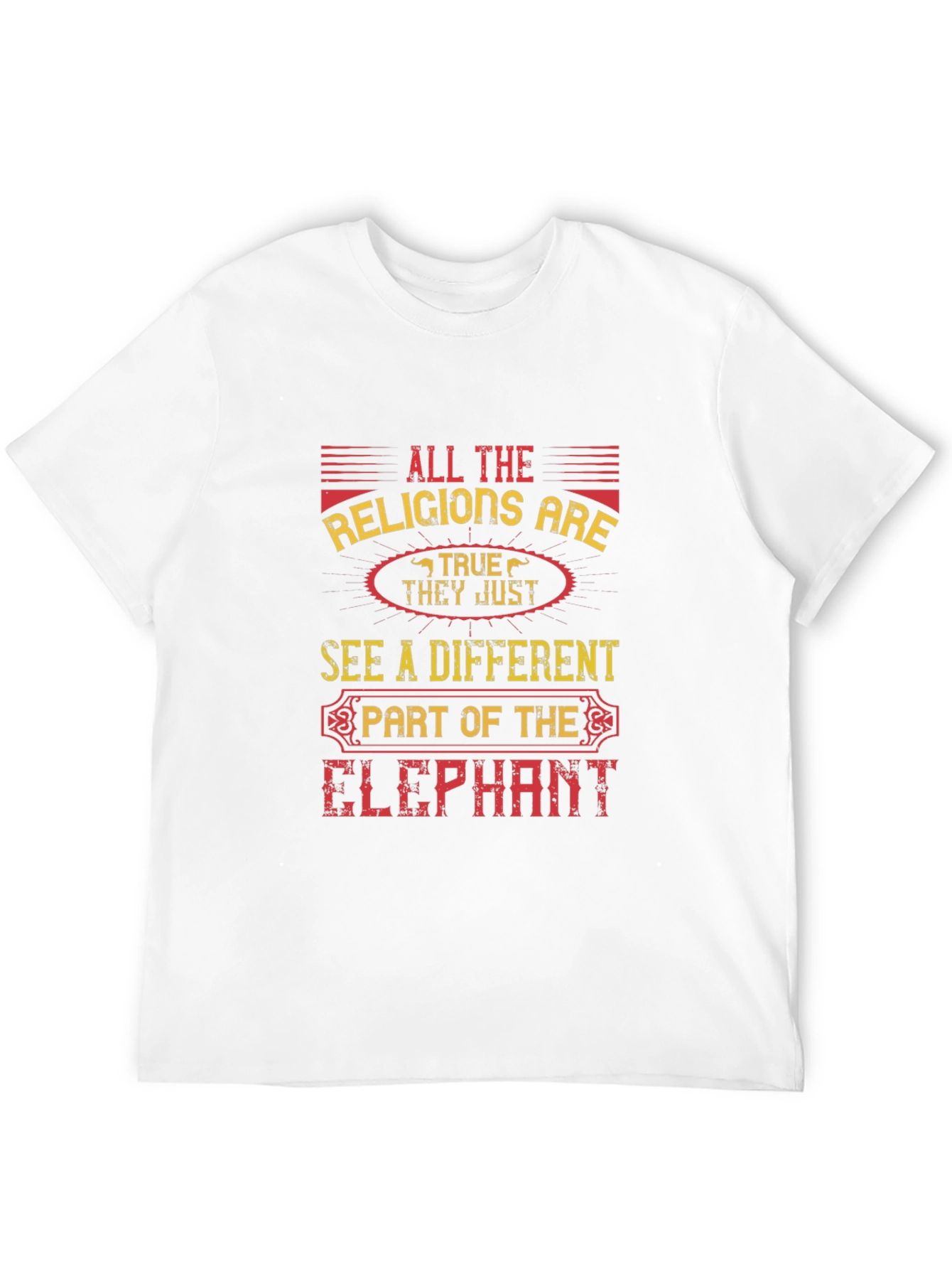 All Religions Elephant Graphic Tee