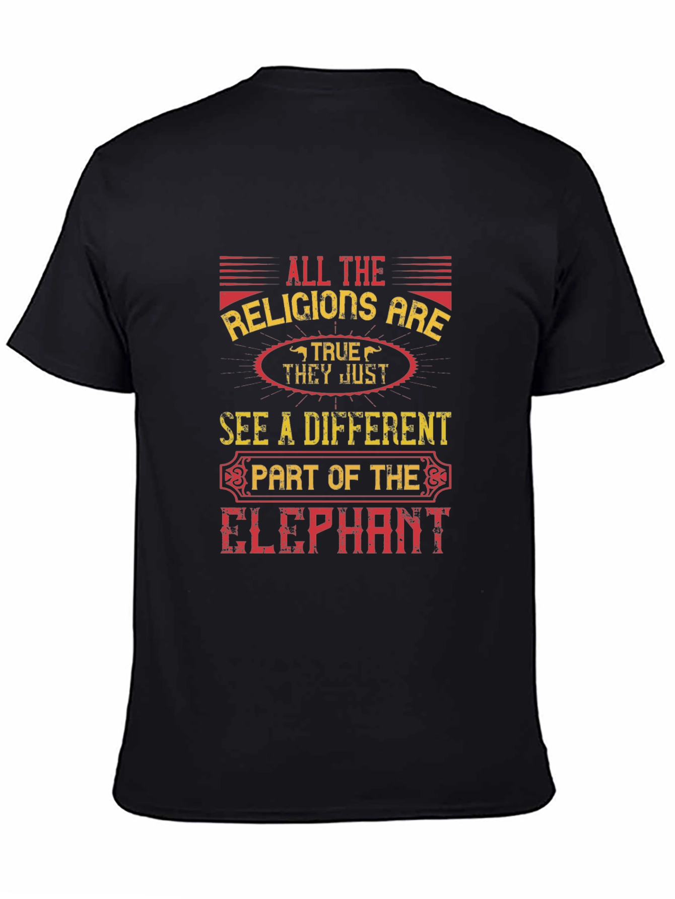 All Religions Elephant Graphic Tee
