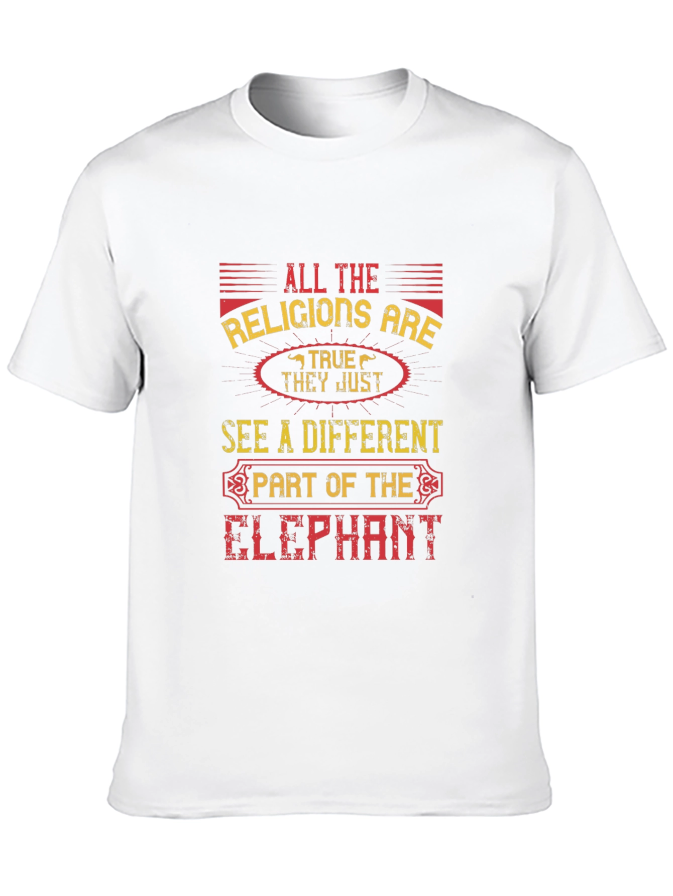 All Religions Elephant Graphic Tee