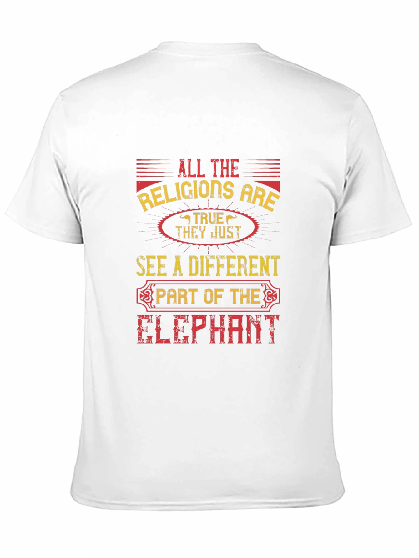 All Religions Elephant Graphic Tee