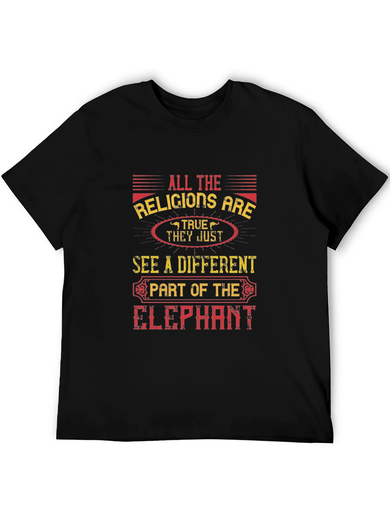 All Religions Elephant Graphic Tee