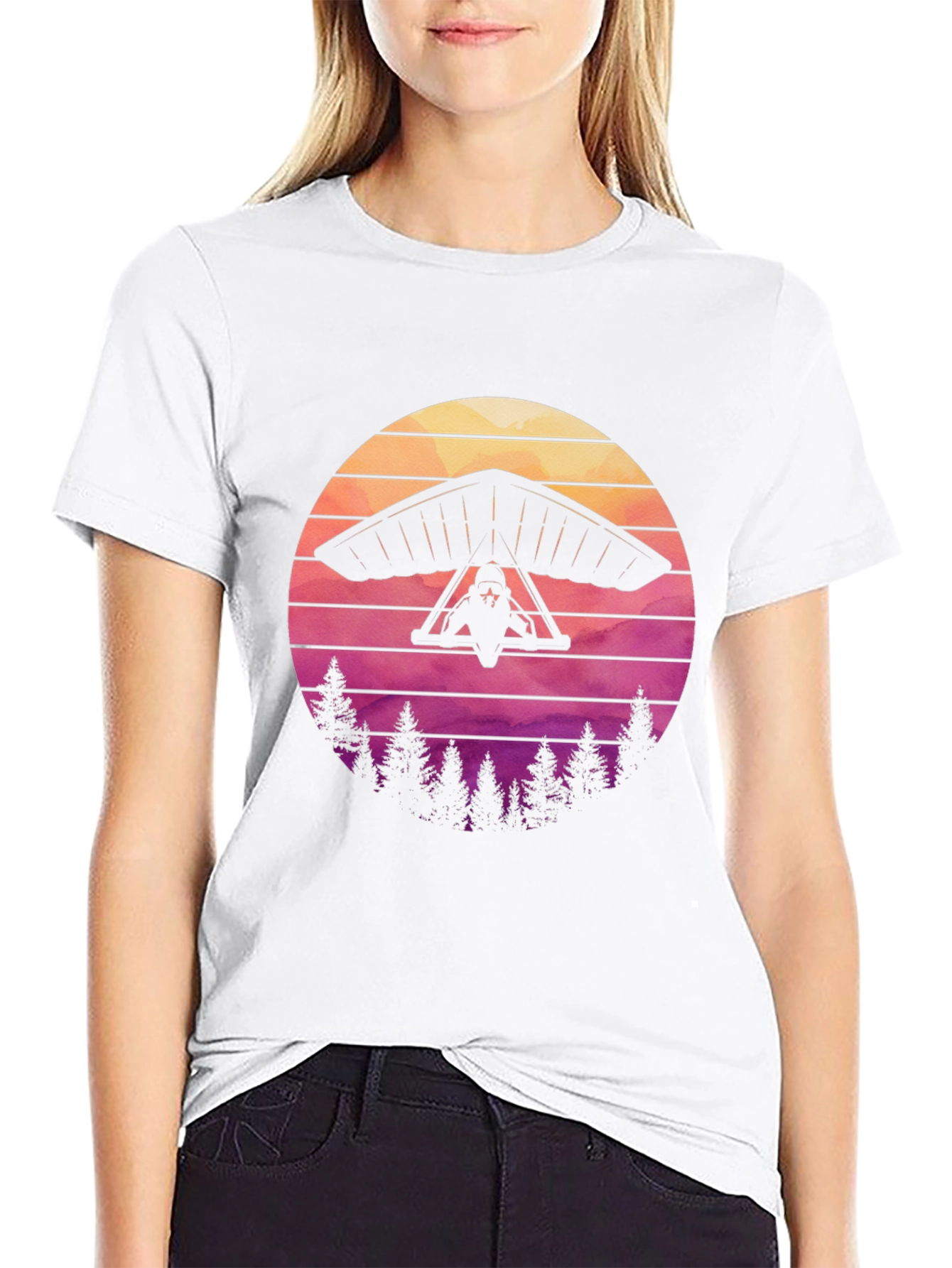 Hang Gliding Sunset T-Shirt - Adventure Tee