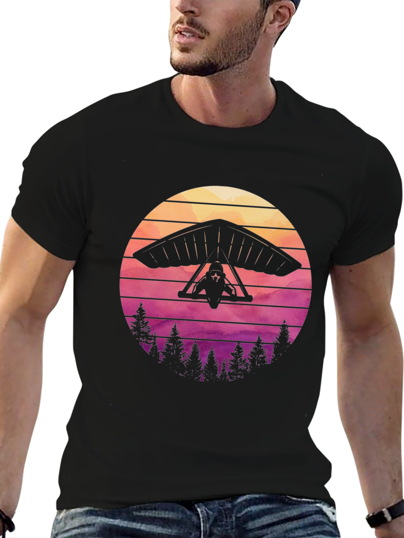 Hang Gliding Sunset T-Shirt - Adventure Tee
