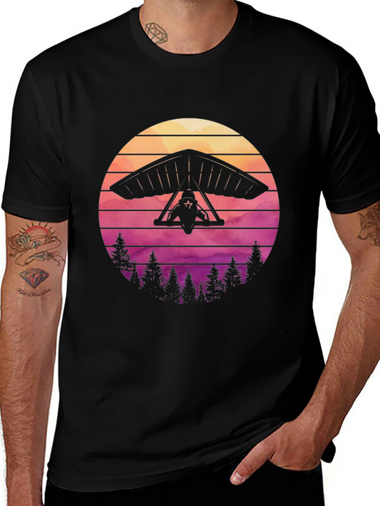 Hang Gliding Sunset T-Shirt - Adventure Tee