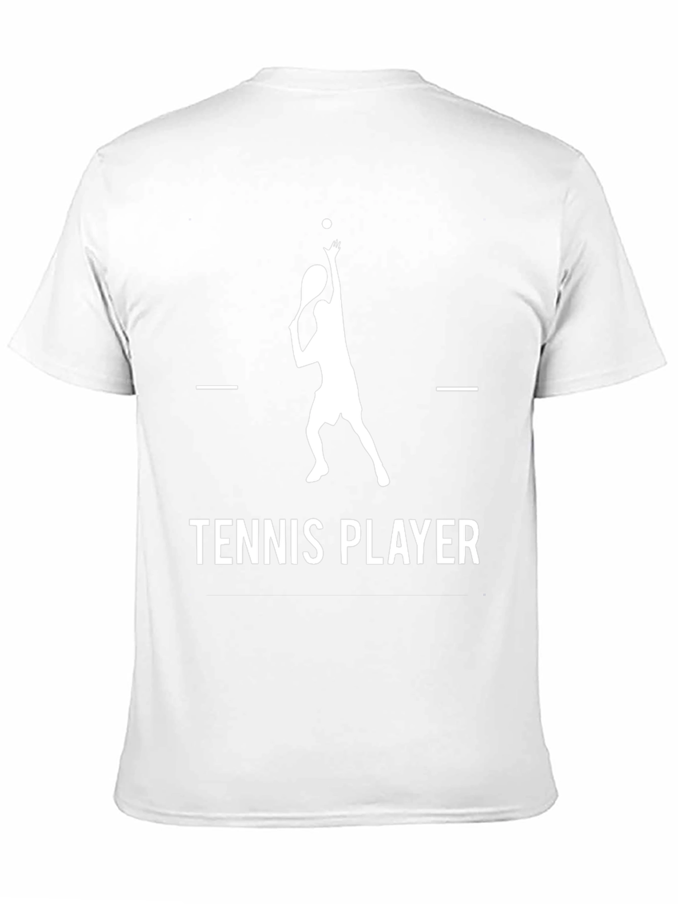 Tennis Player Graphic Tee - Black Cotton Shirt