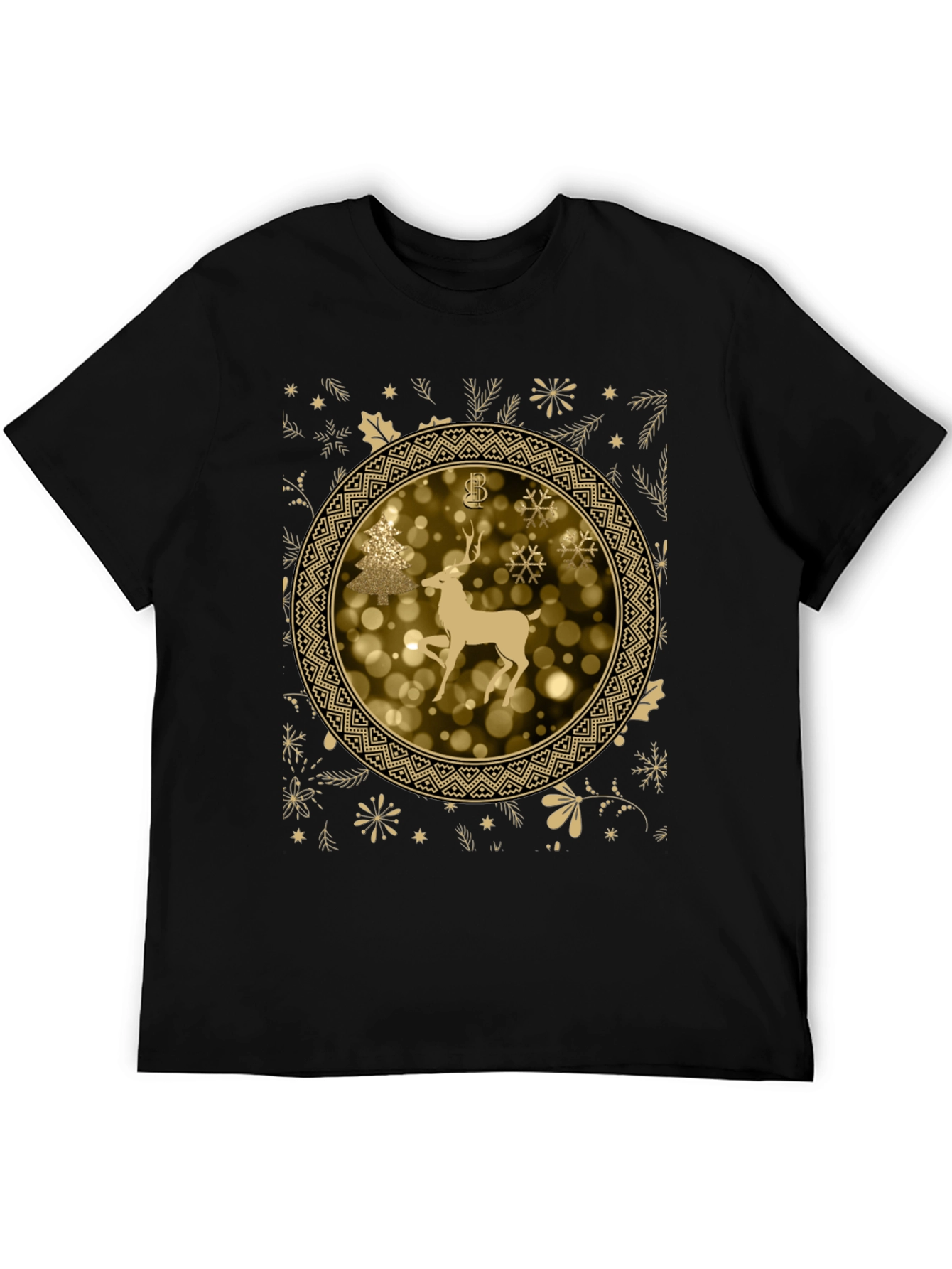 Festive Holiday Deer Graphic Tee