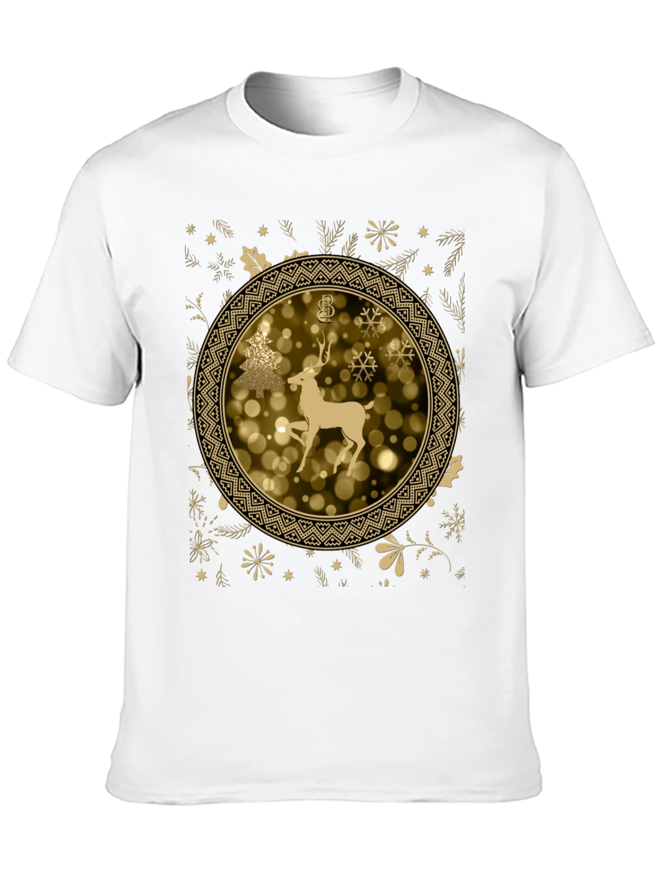 Festive Holiday Deer Graphic Tee