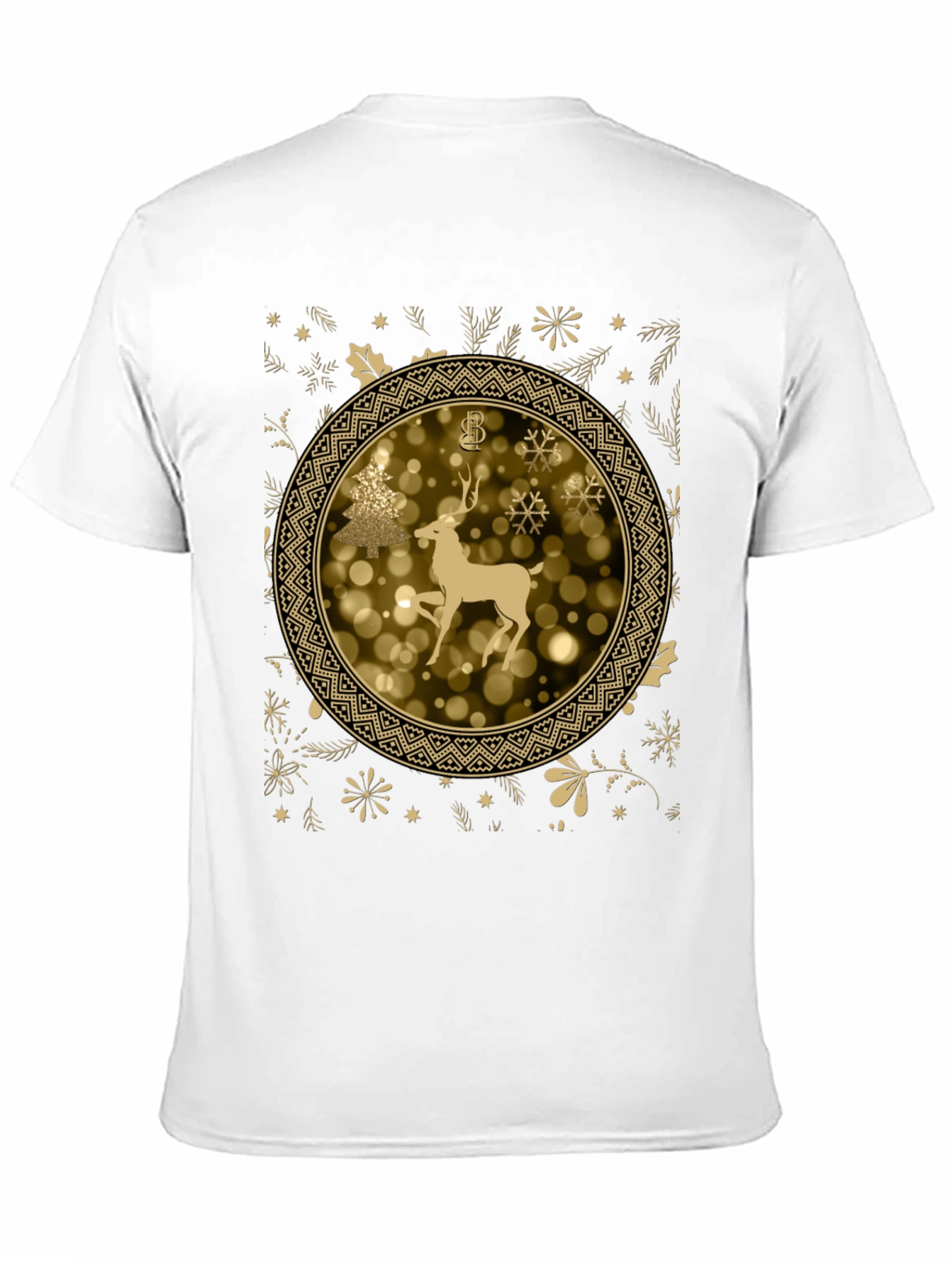 Festive Holiday Deer Graphic Tee