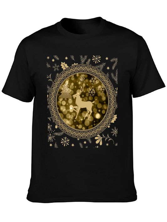 Festive Holiday Deer Graphic Tee