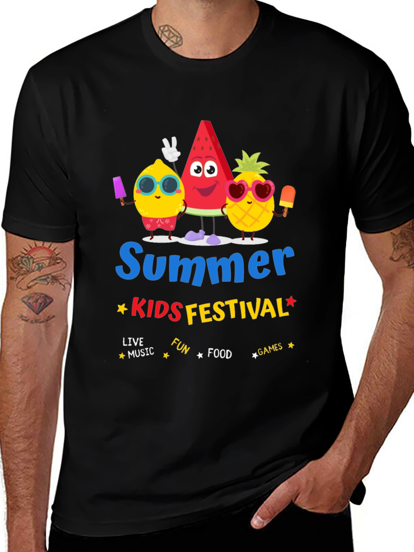 Summer Kids Festival Graphic T-Shirt
