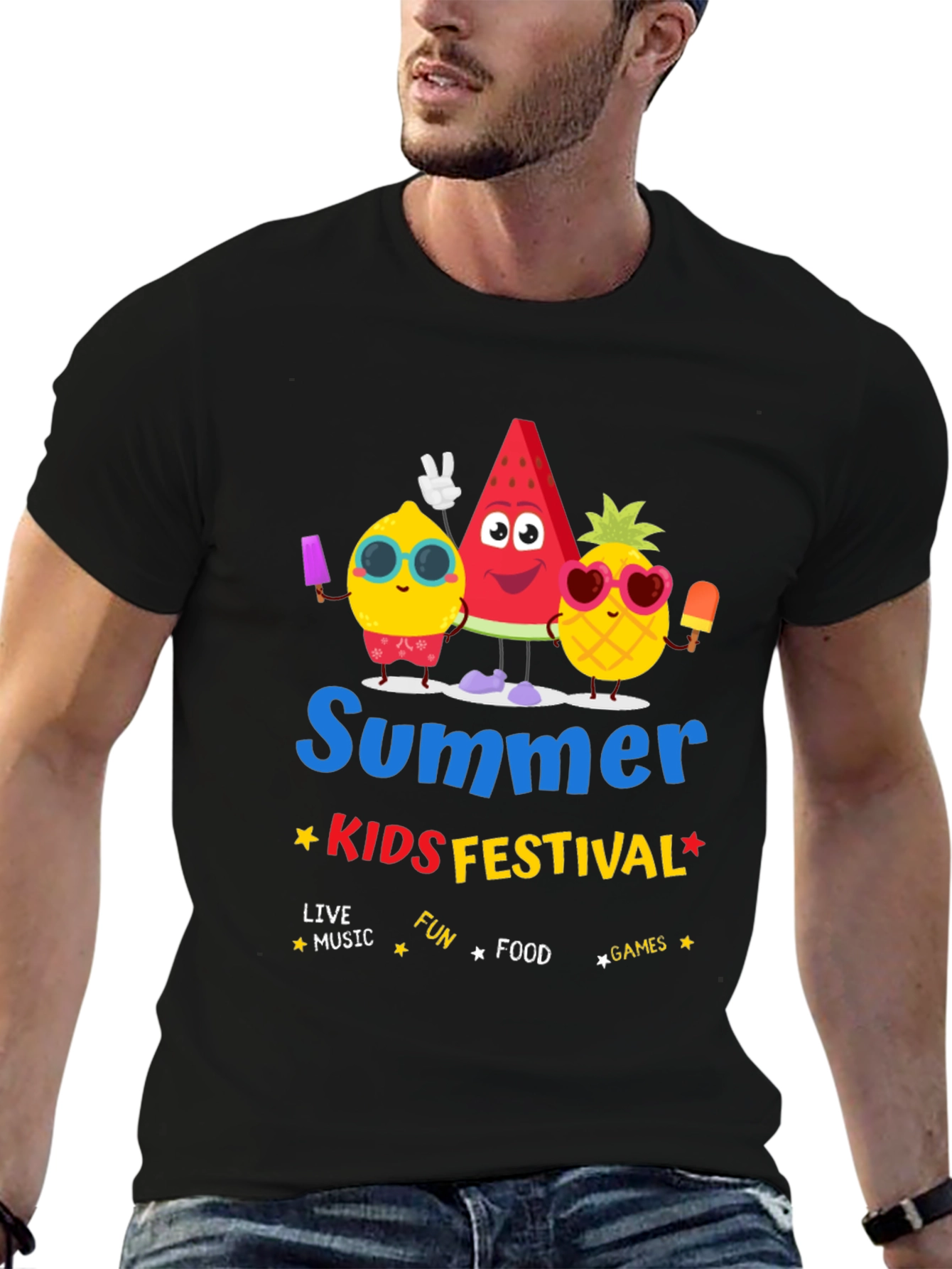 Summer Kids Festival Graphic T-Shirt