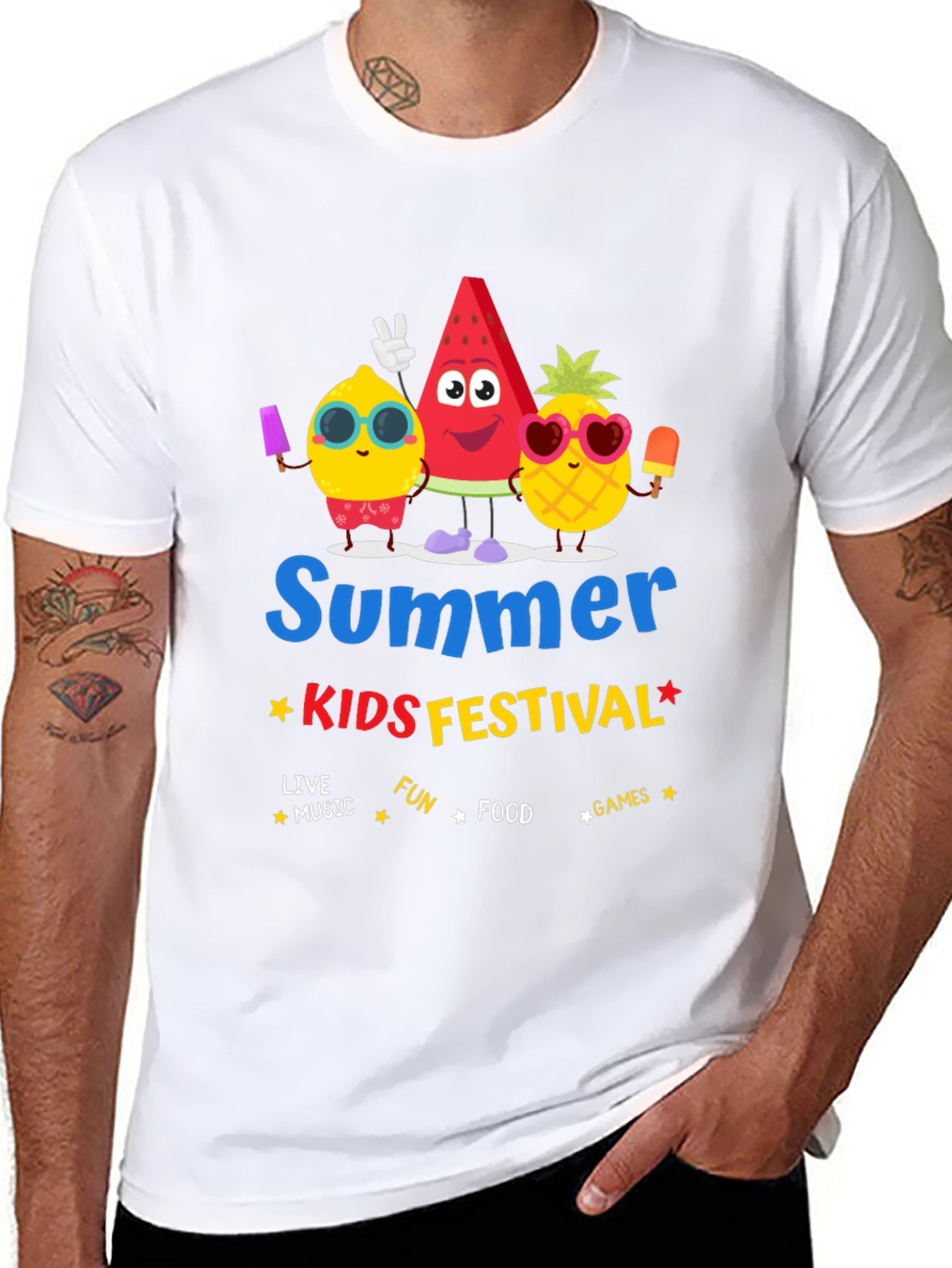 Summer Kids Festival Graphic T-Shirt