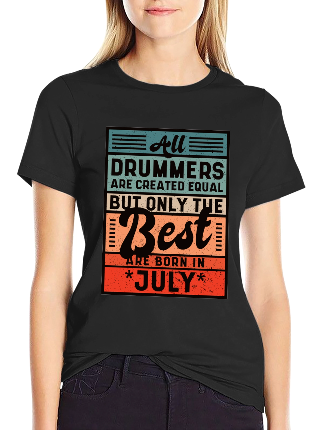 Drummers Born in July T-Shirt