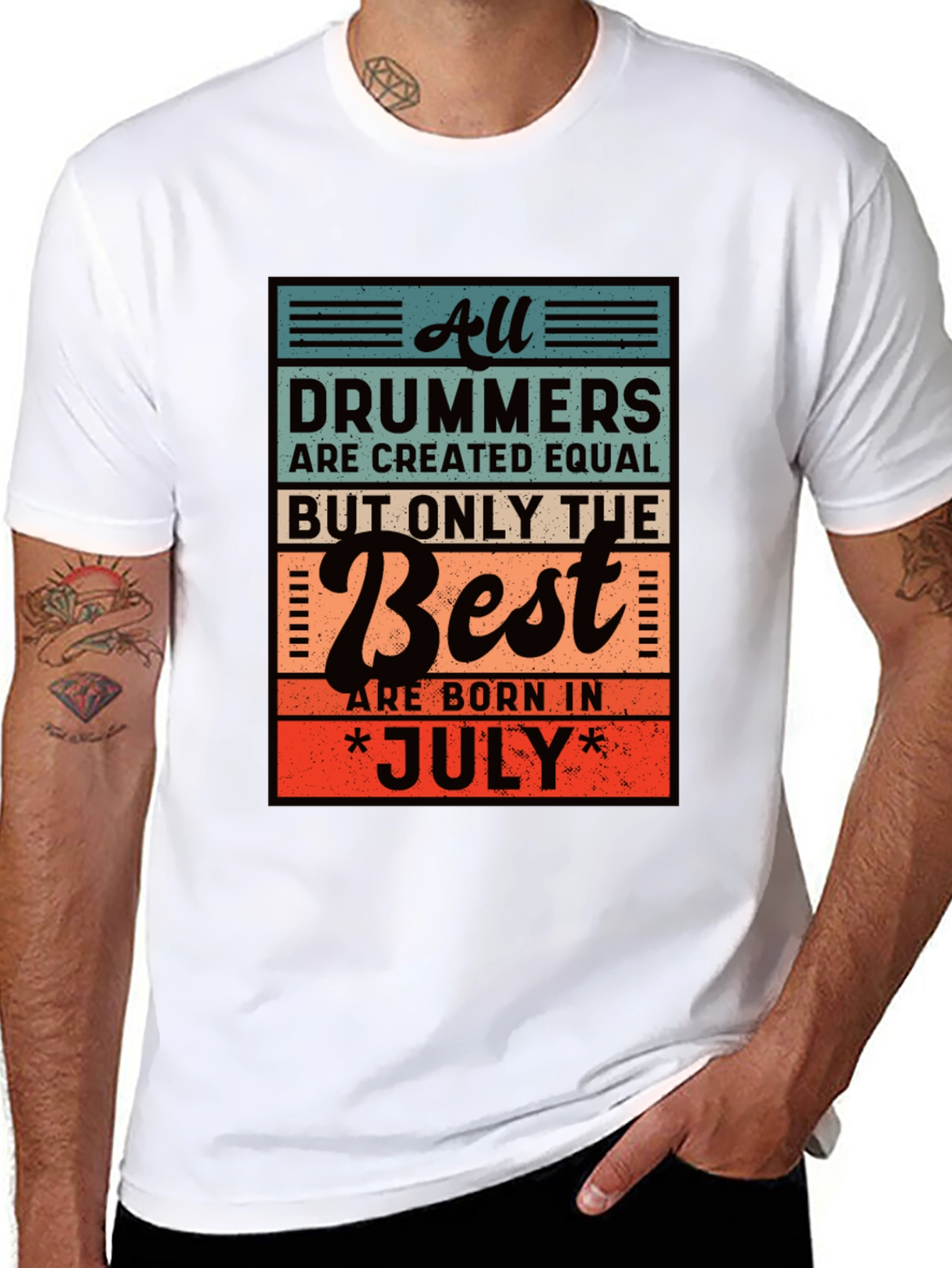 Drummers Born in July T-Shirt