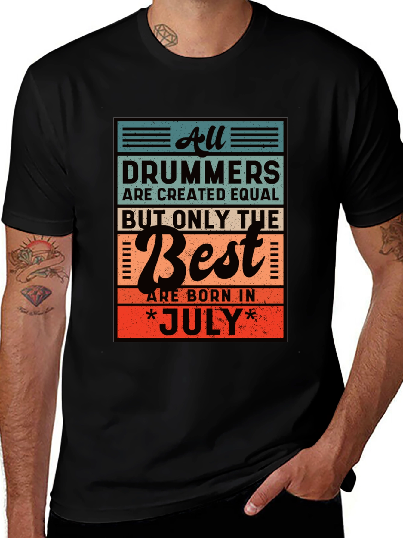 Drummers Born in July T-Shirt