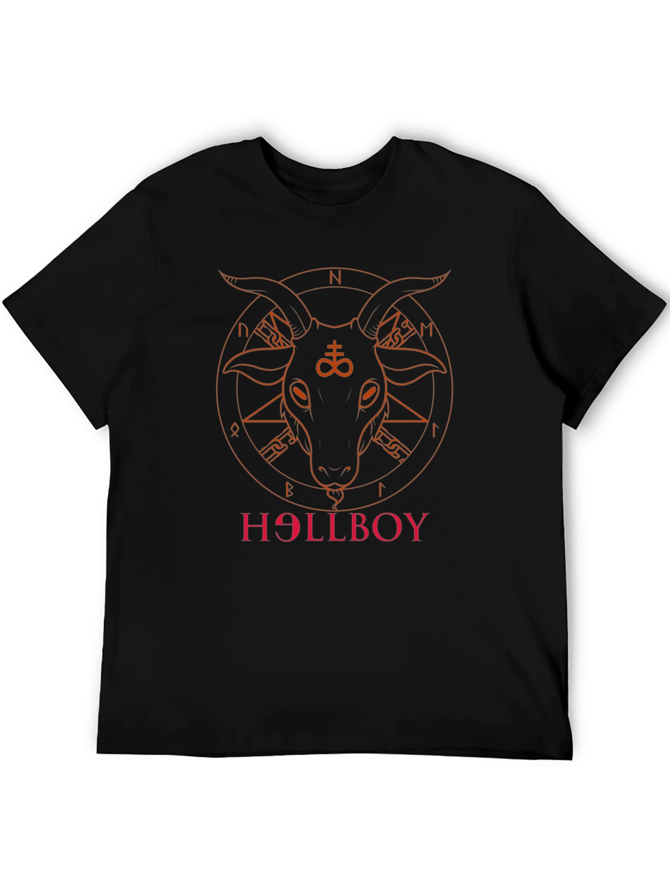 Hellboy Graphic Tee - Goat Sigil T-Shirt