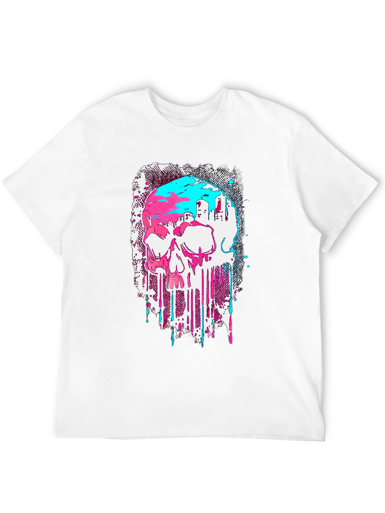 Skull Graphic T-Shirt - Modern Drip Design