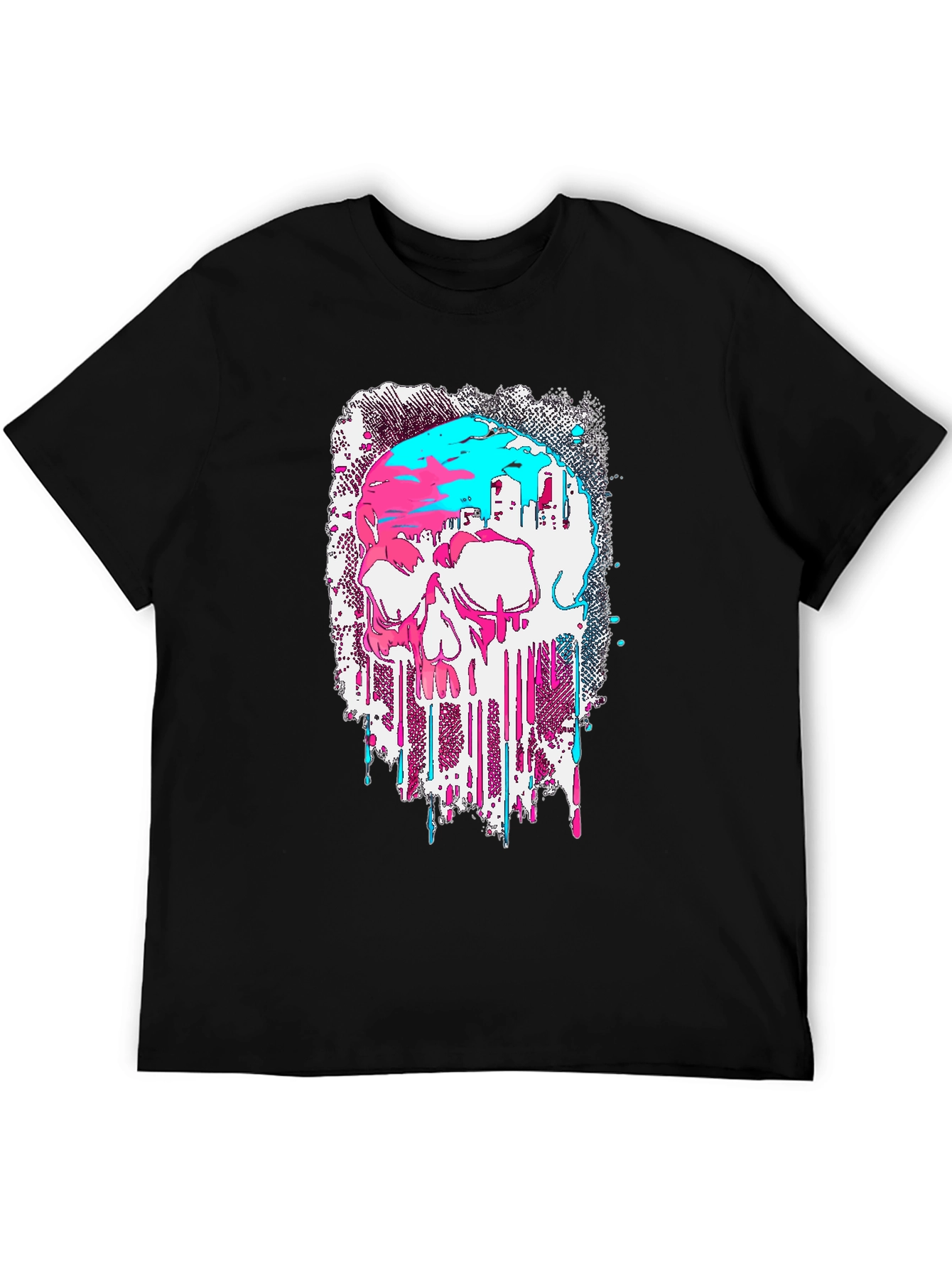 Skull Graphic T-Shirt - Modern Drip Design
