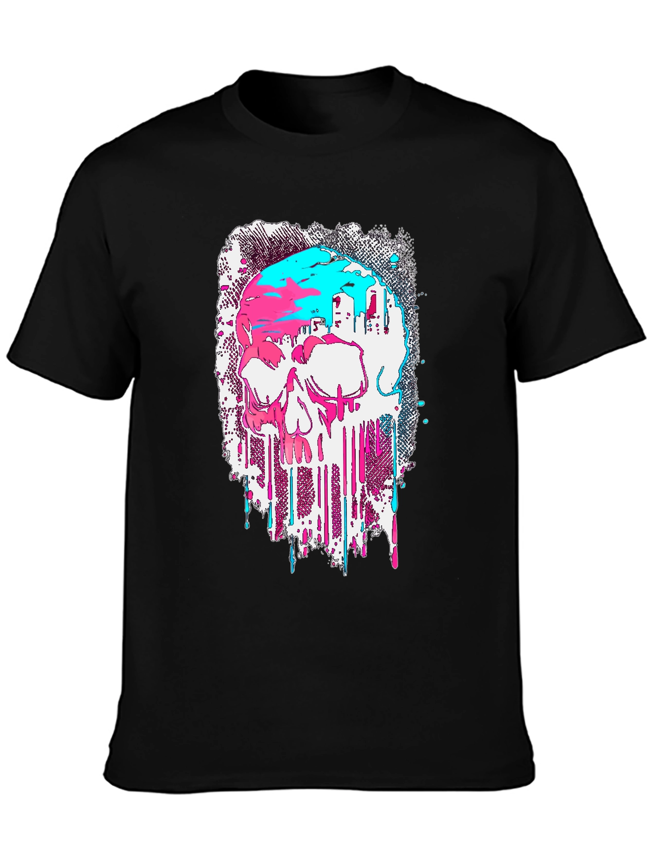 Skull Graphic T-Shirt - Modern Drip Design