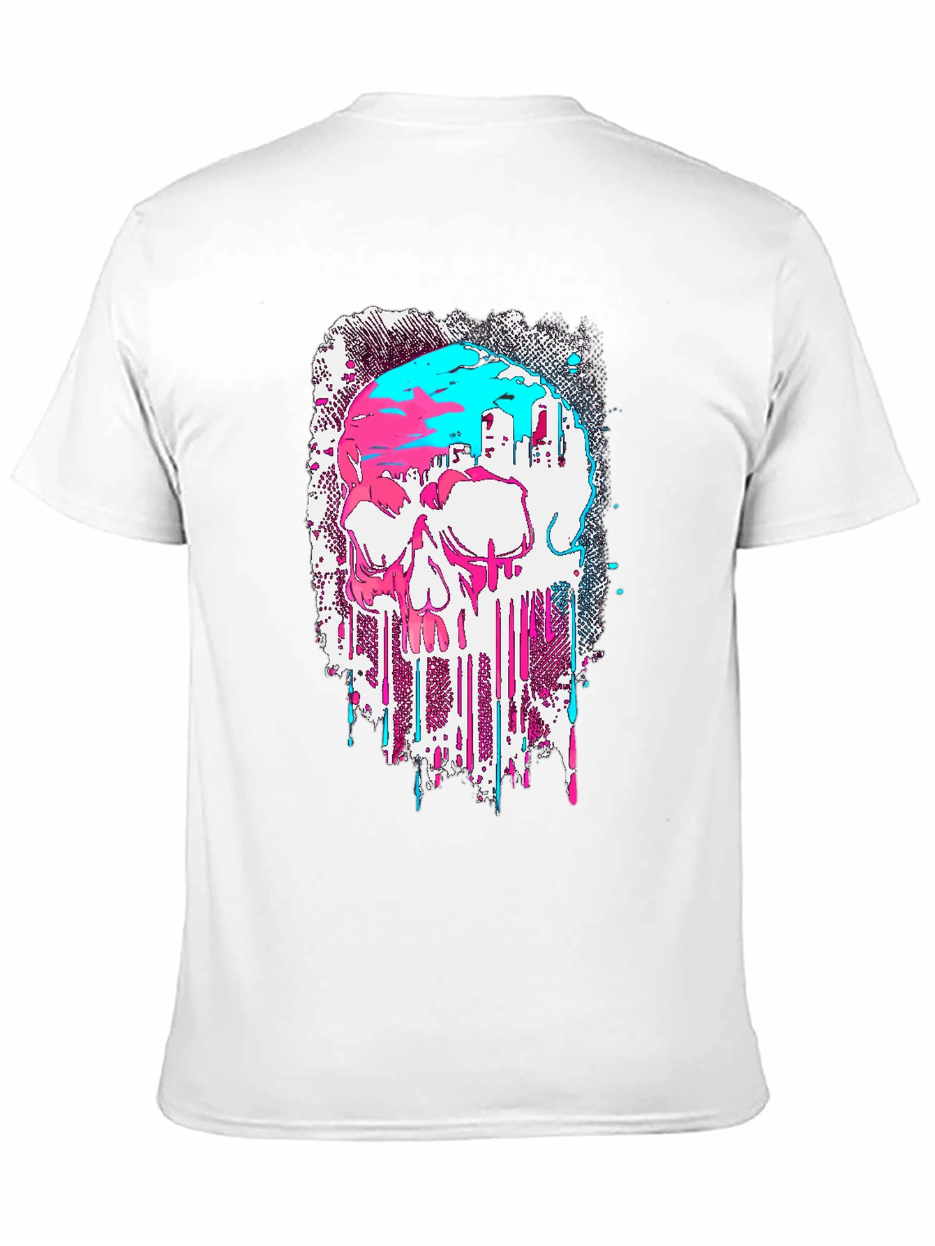 Skull Graphic T-Shirt - Modern Drip Design