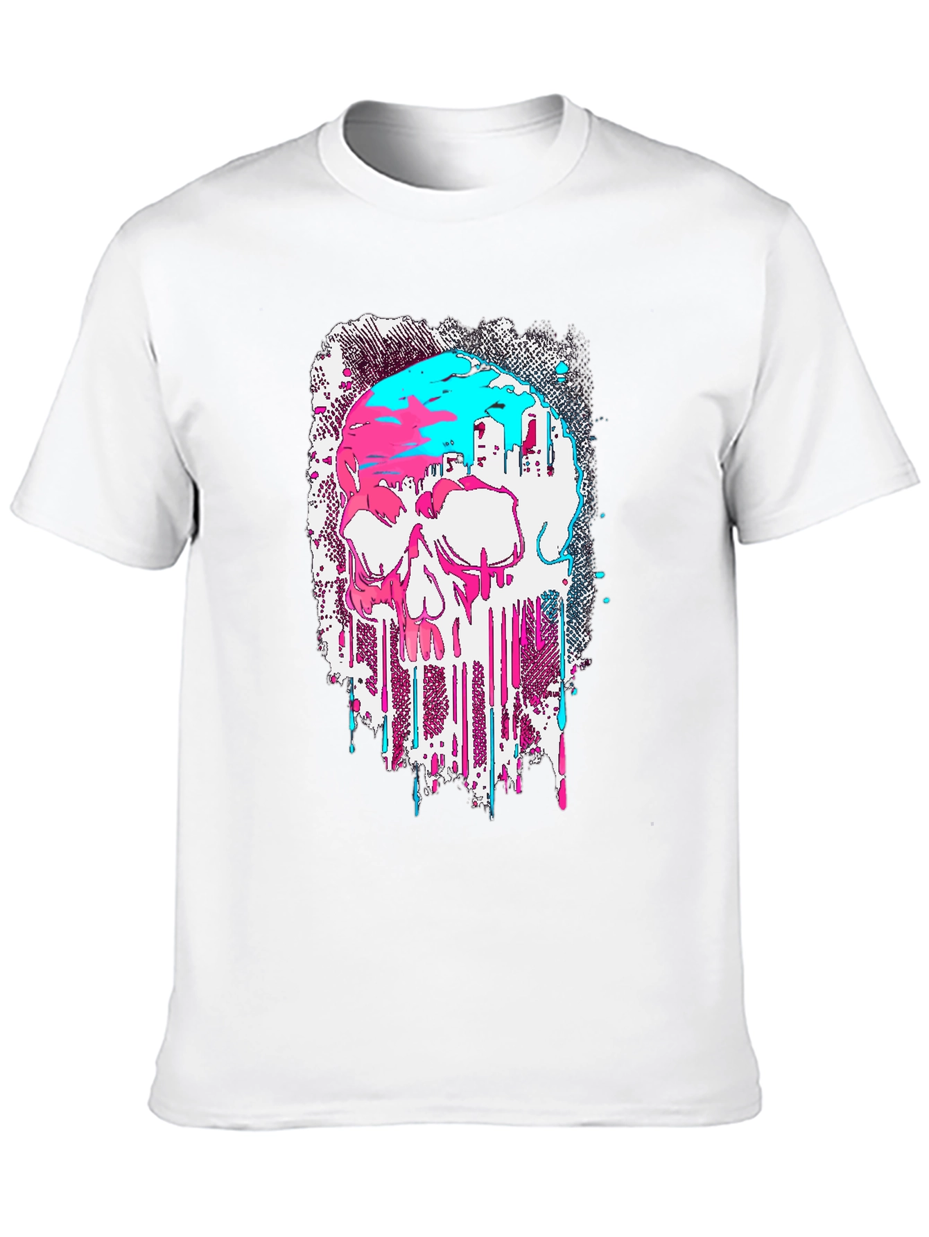 Skull Graphic T-Shirt - Modern Drip Design