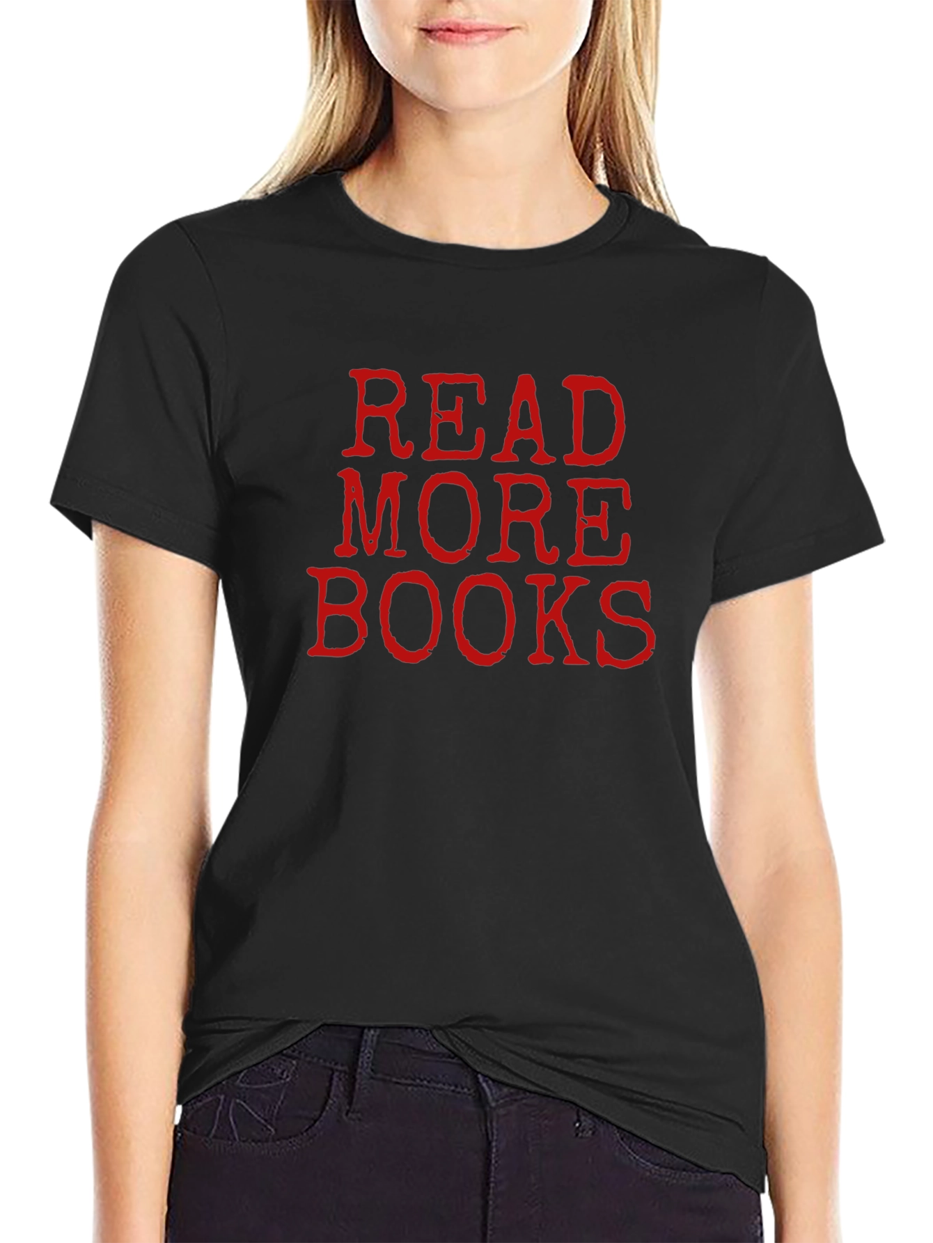 Read More Books Black Graphic Tee
