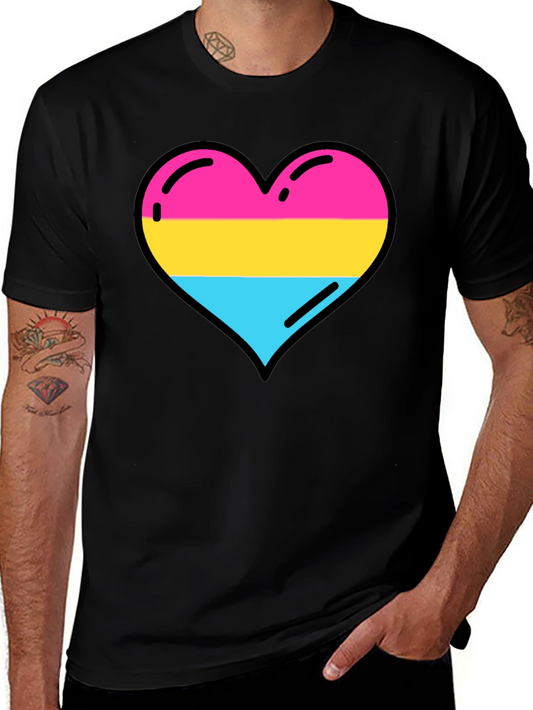 Pansexual Pride Heart Tee - LGBTQ+ Love