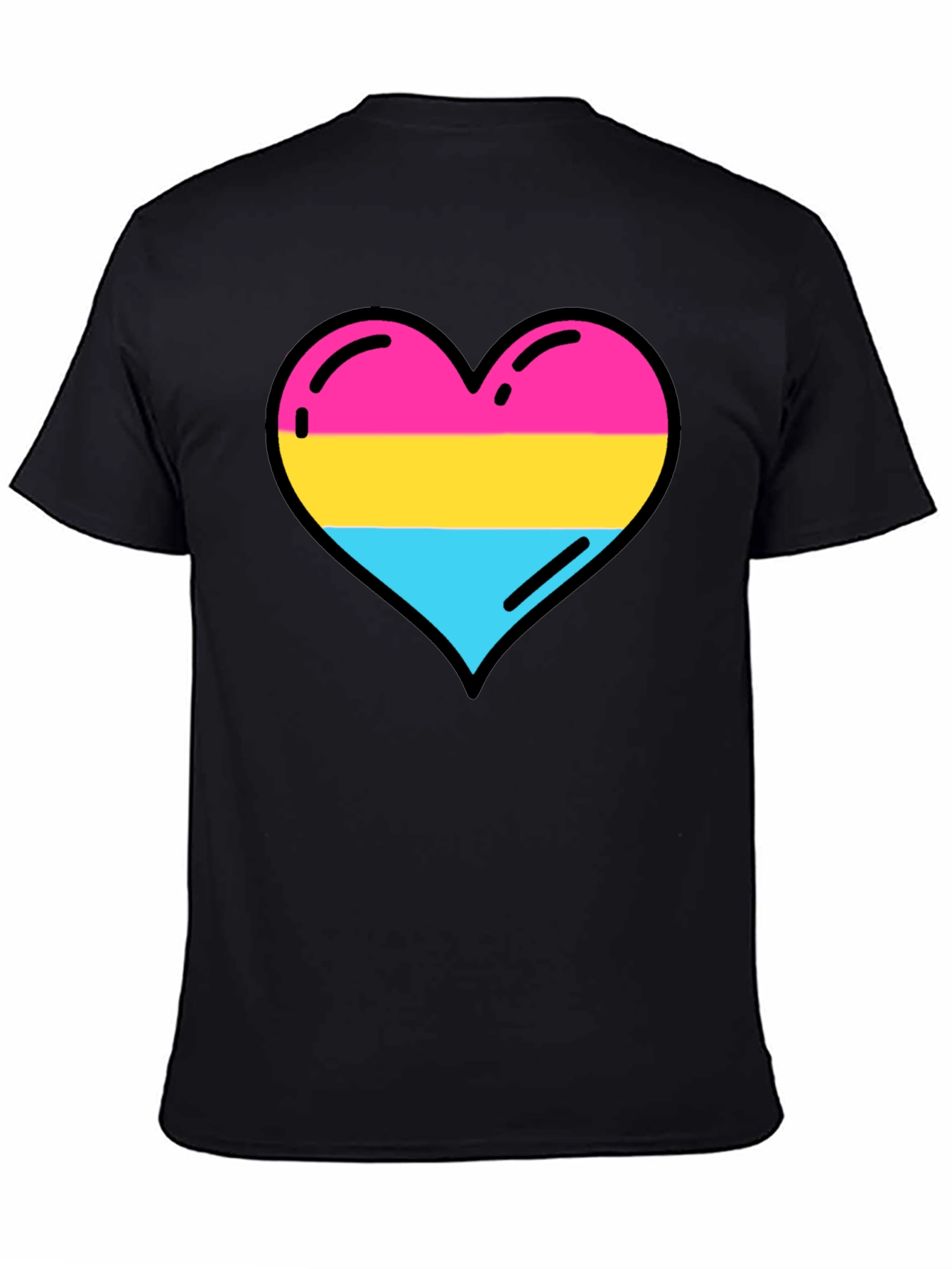 Pansexual Pride Heart Tee - LGBTQ+ Love