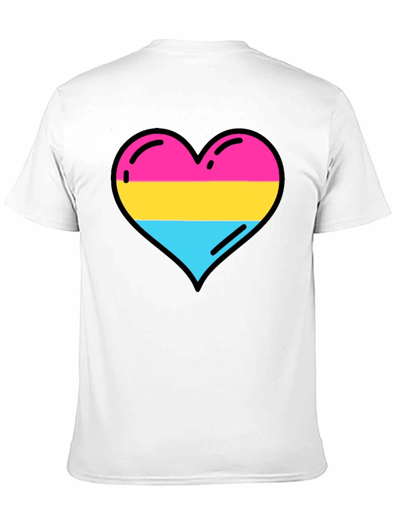 Pansexual Pride Heart Tee - LGBTQ+ Love