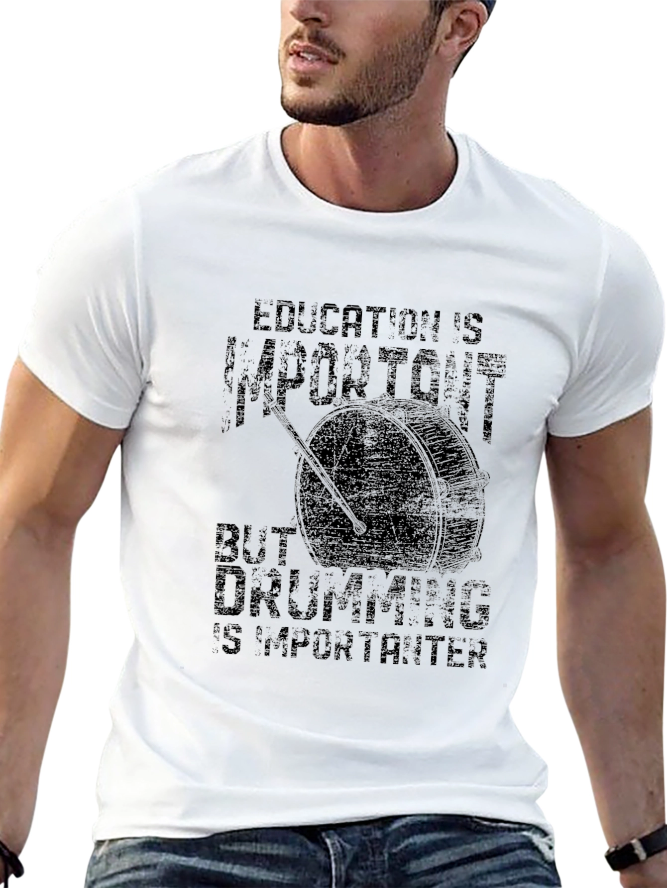 Education is Importaint Drumming is Importanter T-shirt