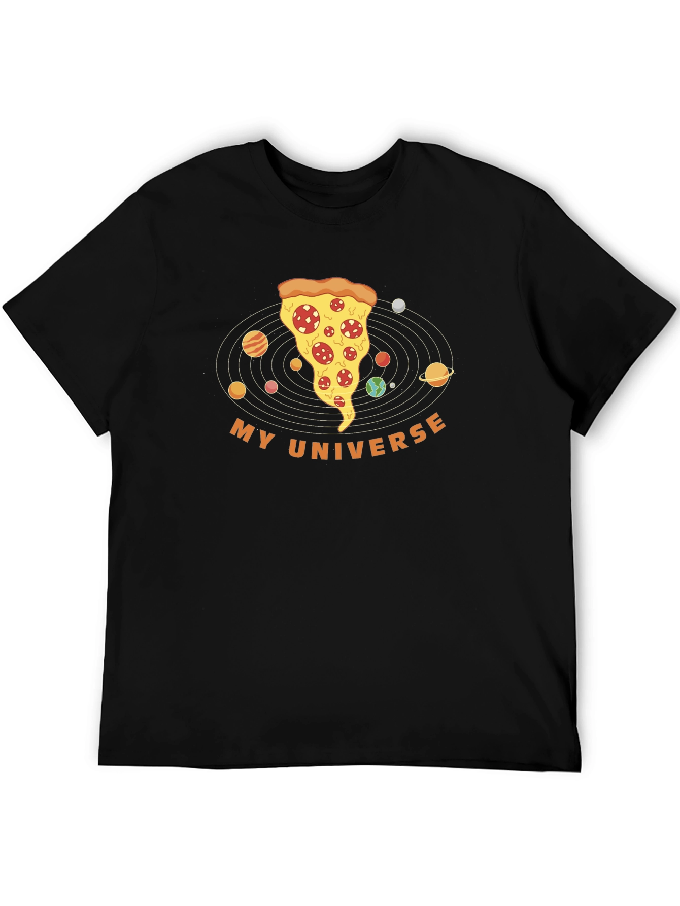 Pizza Universe Graphic T-Shirt