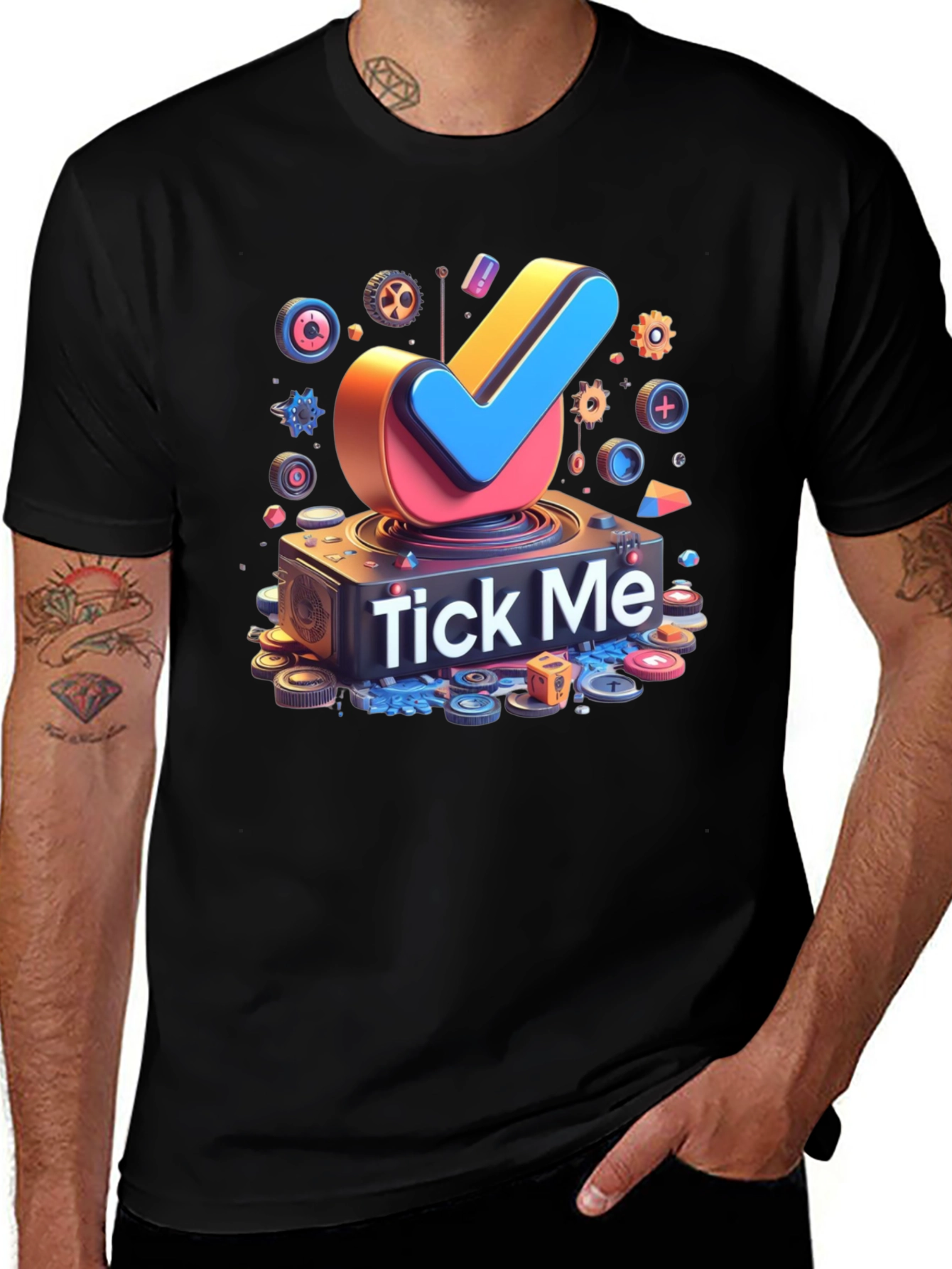 Tick Me Graphic Tee - Bold Design
