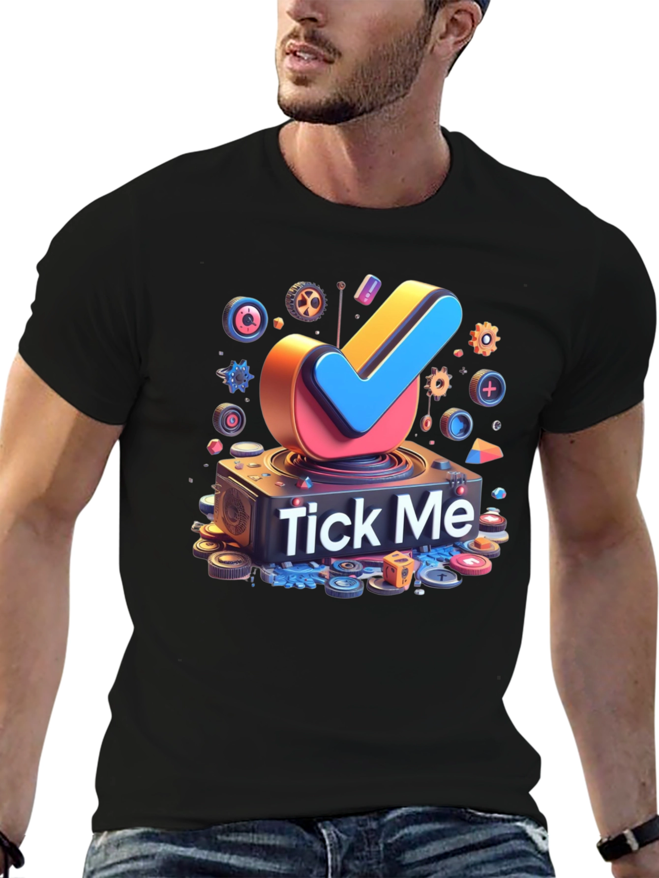 Tick Me Graphic Tee - Bold Design