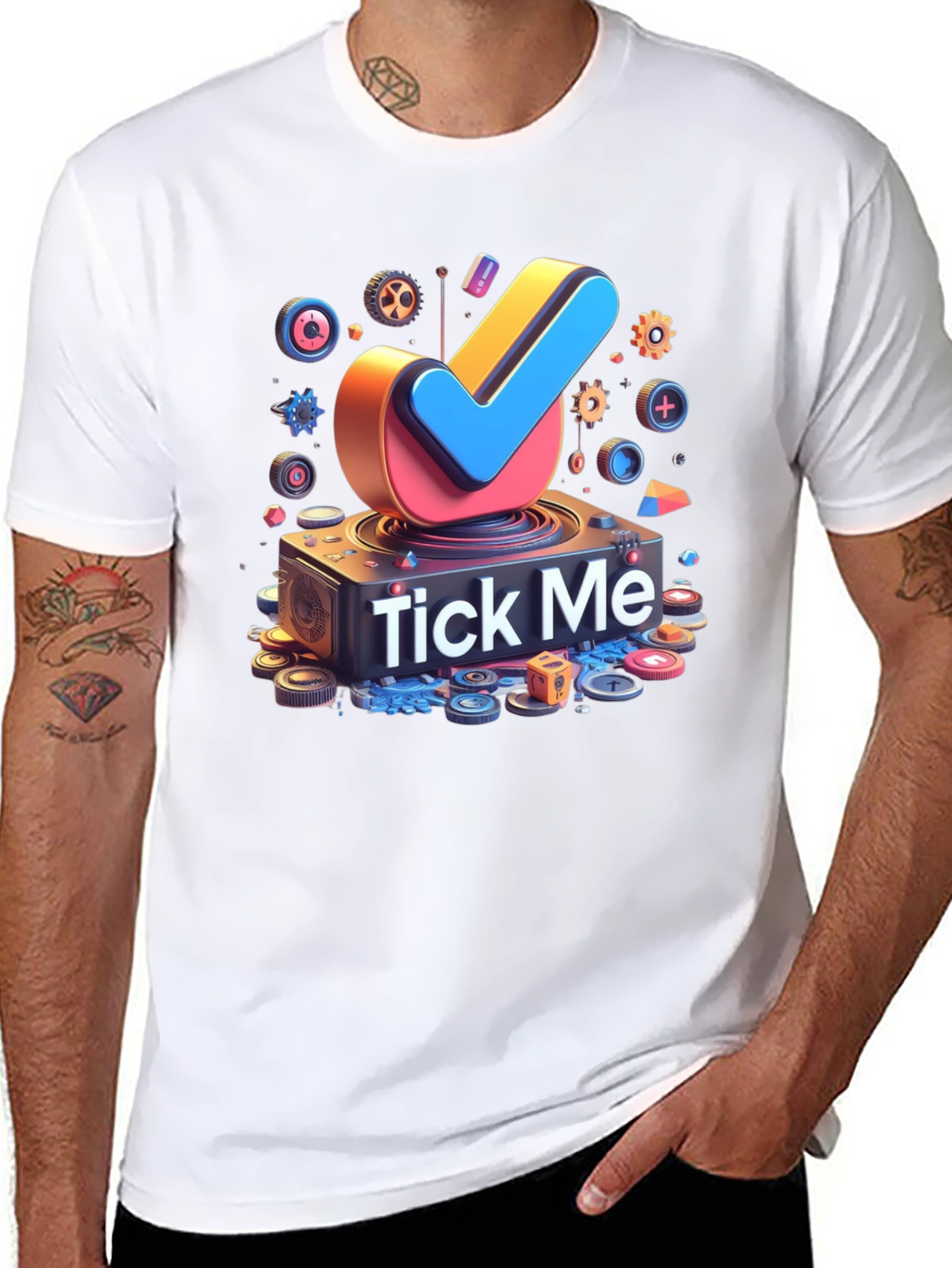 Tick Me Graphic Tee - Bold Design