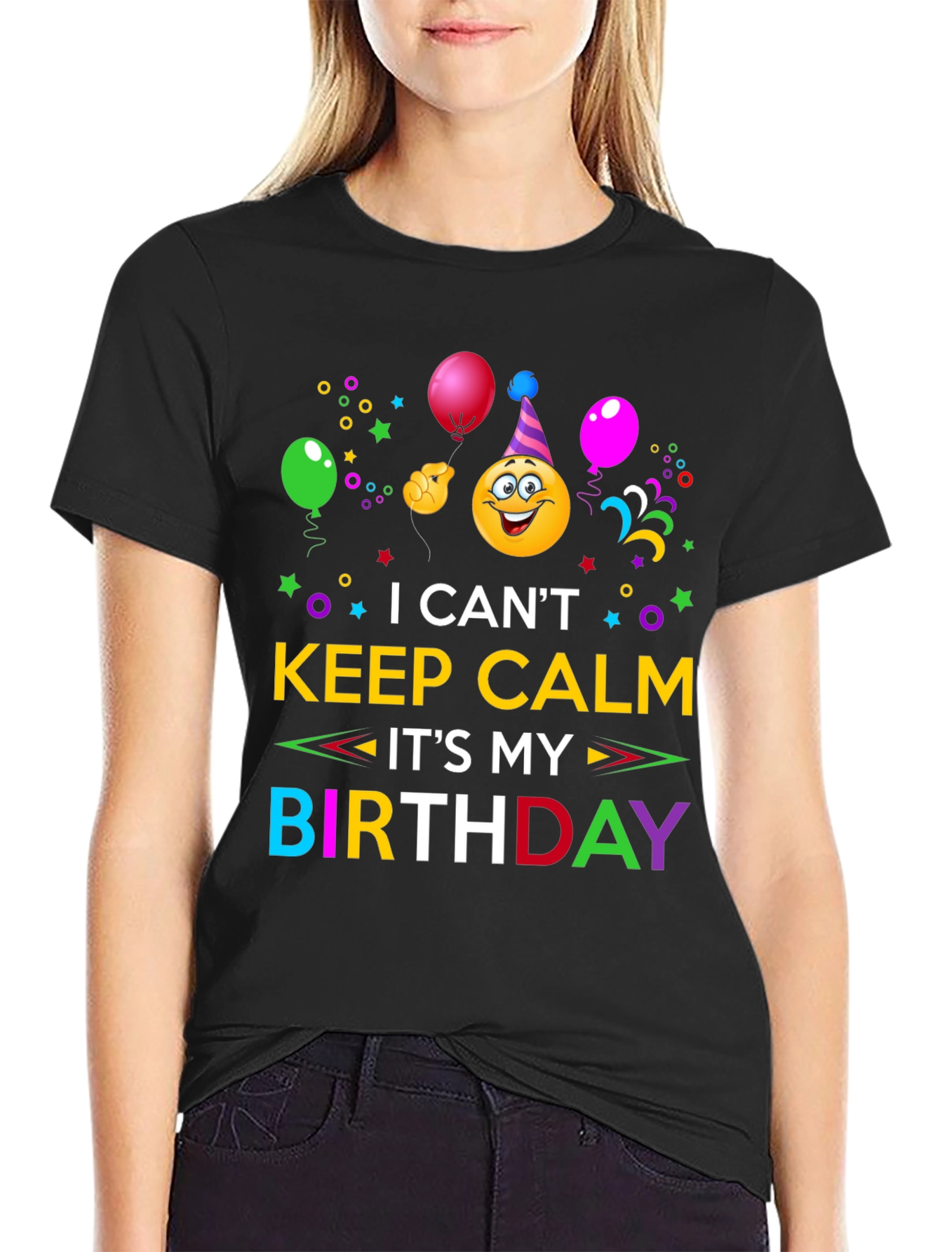 Birthday Emoji Graphic T-Shirt