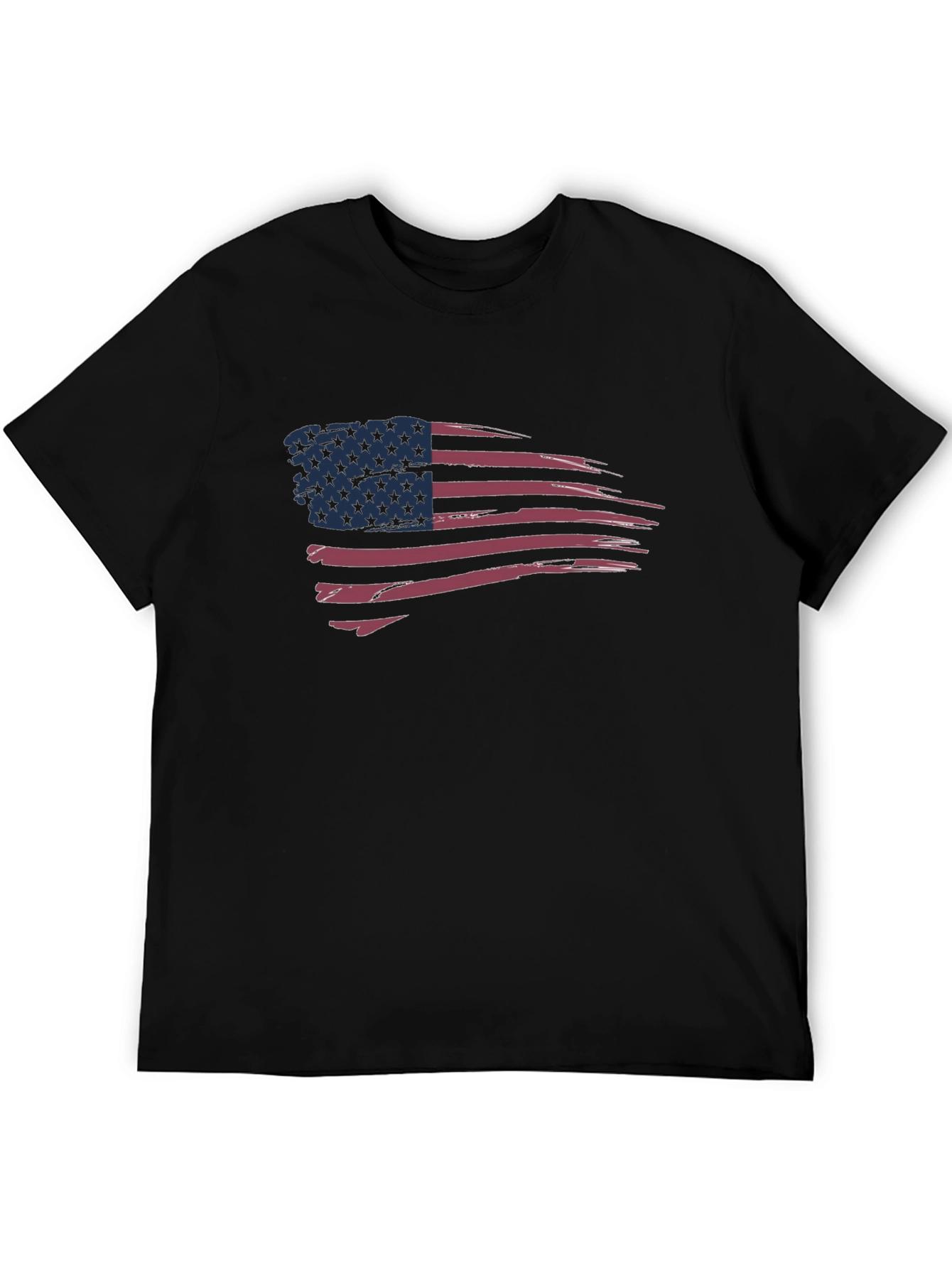 Distressed American Flag Graphic T-Shirt